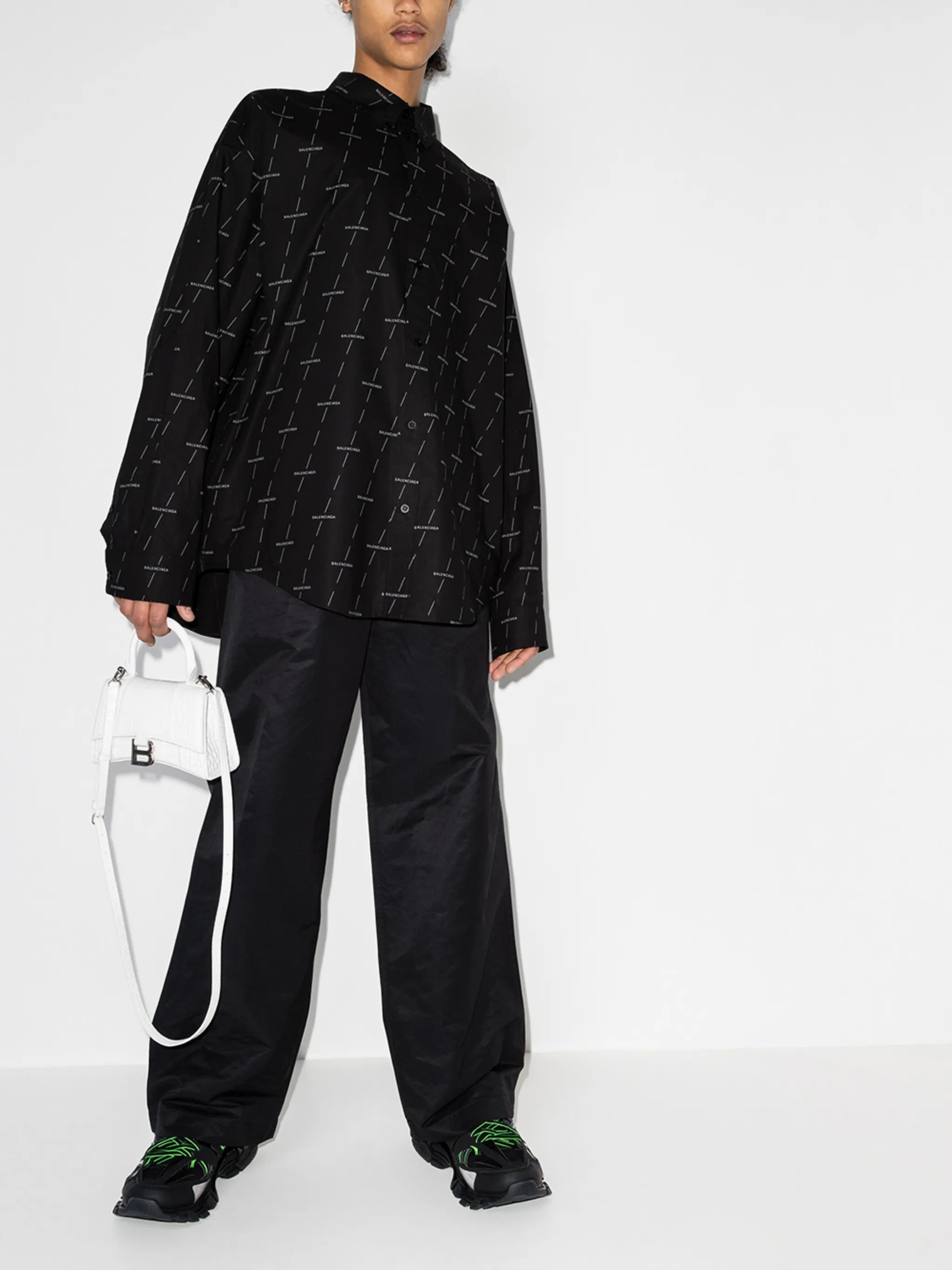 logo-print oversized shirt