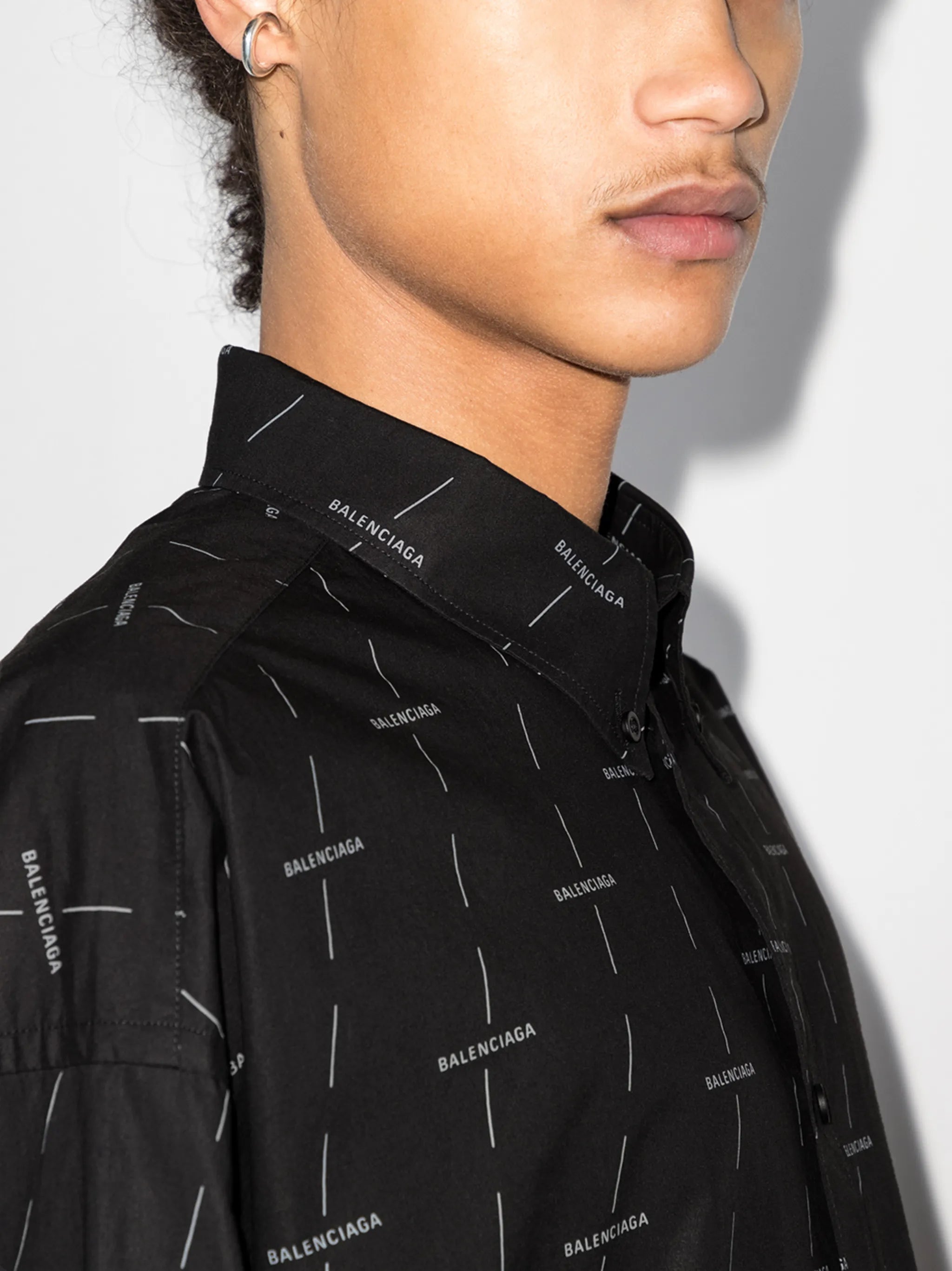 logo-print oversized shirt