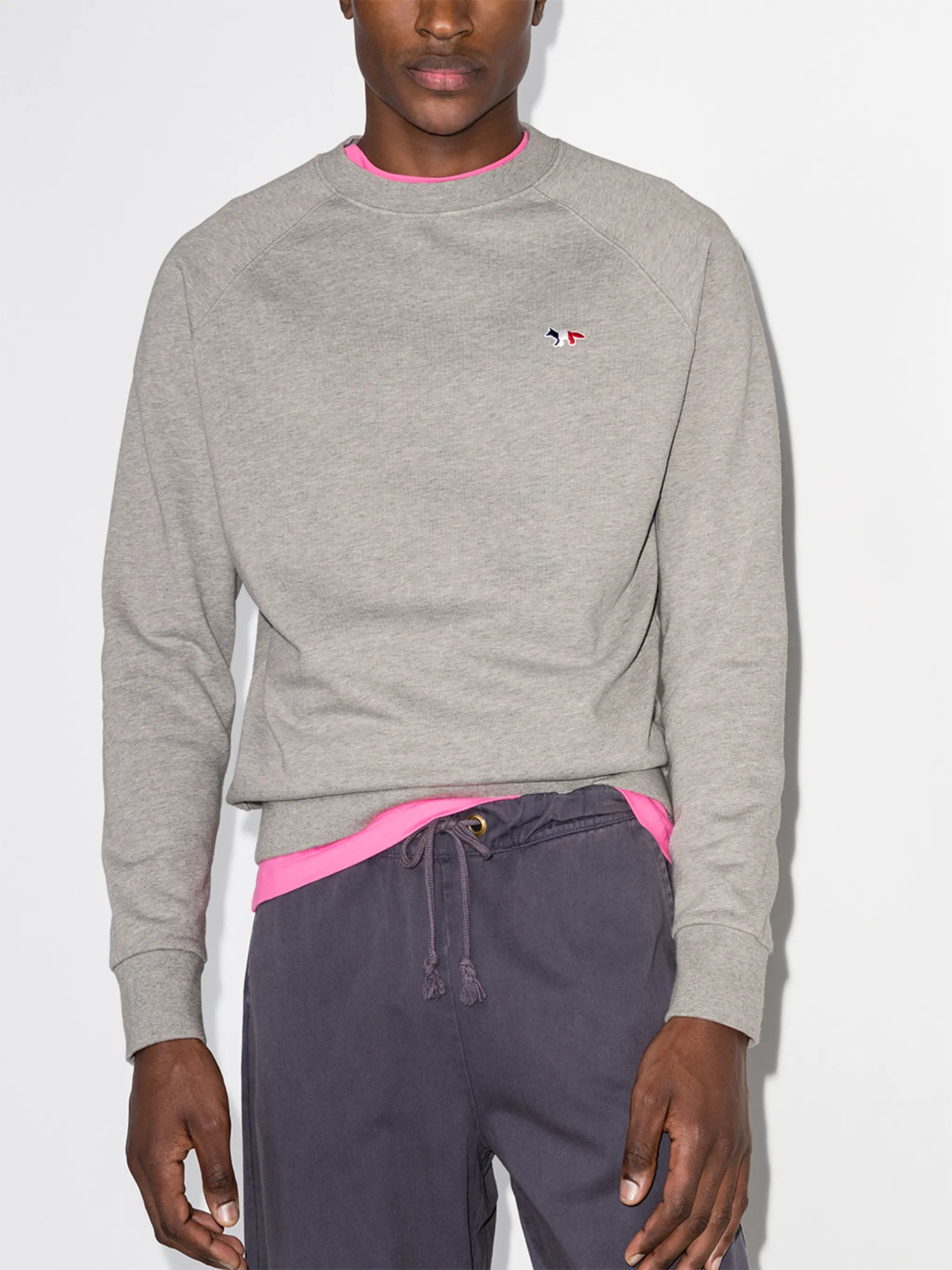 embroidered logo sweatshirt