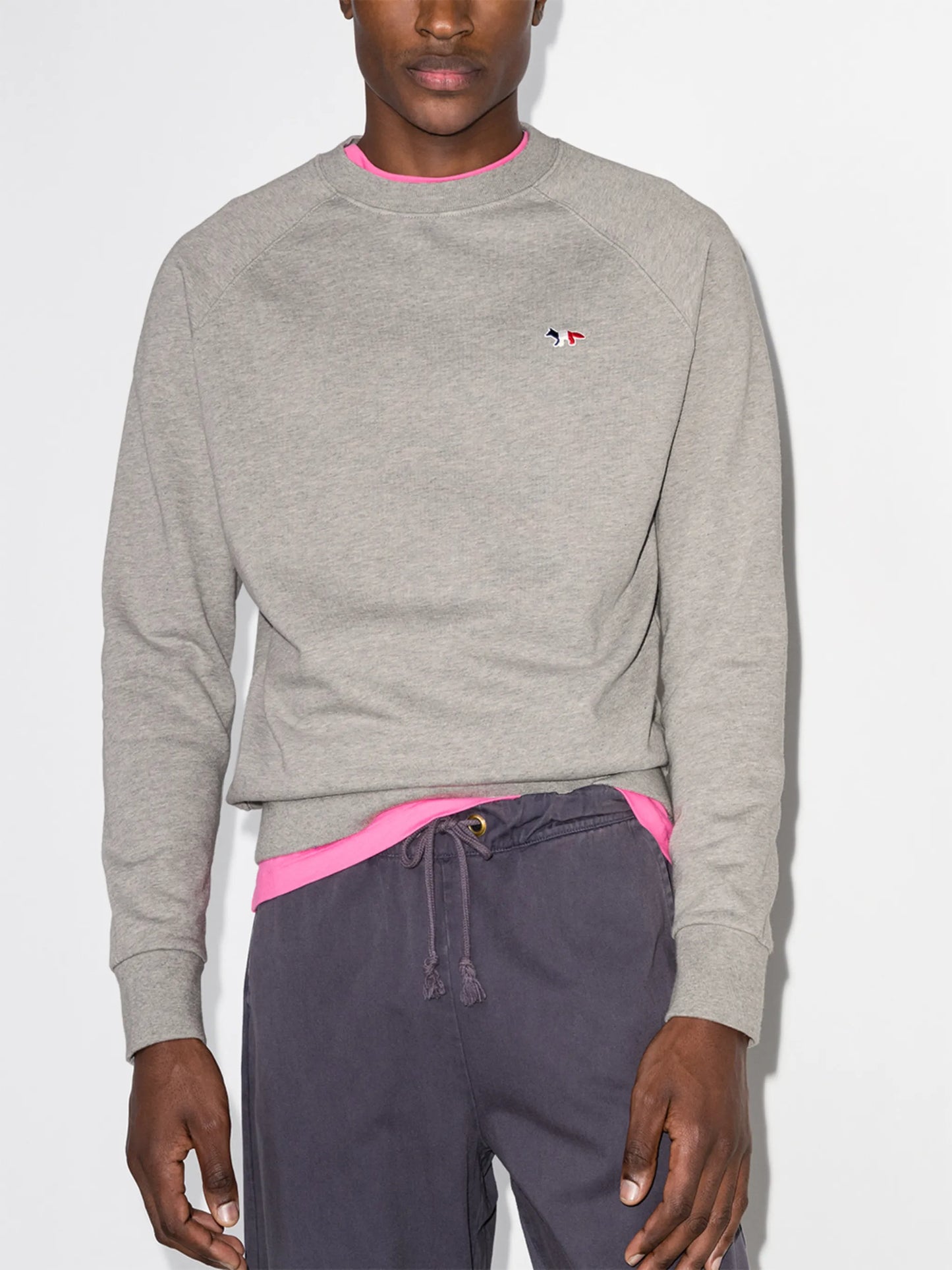 embroidered logo sweatshirt