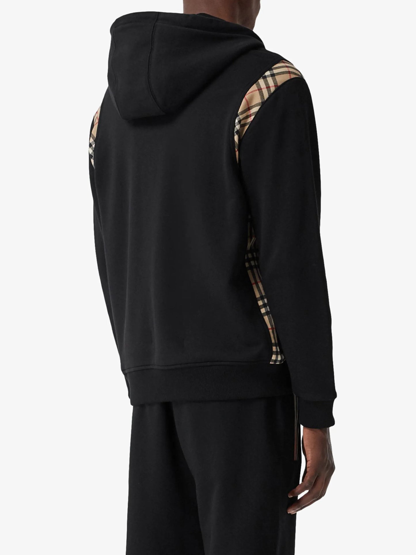 Vintage Check panel hoodie