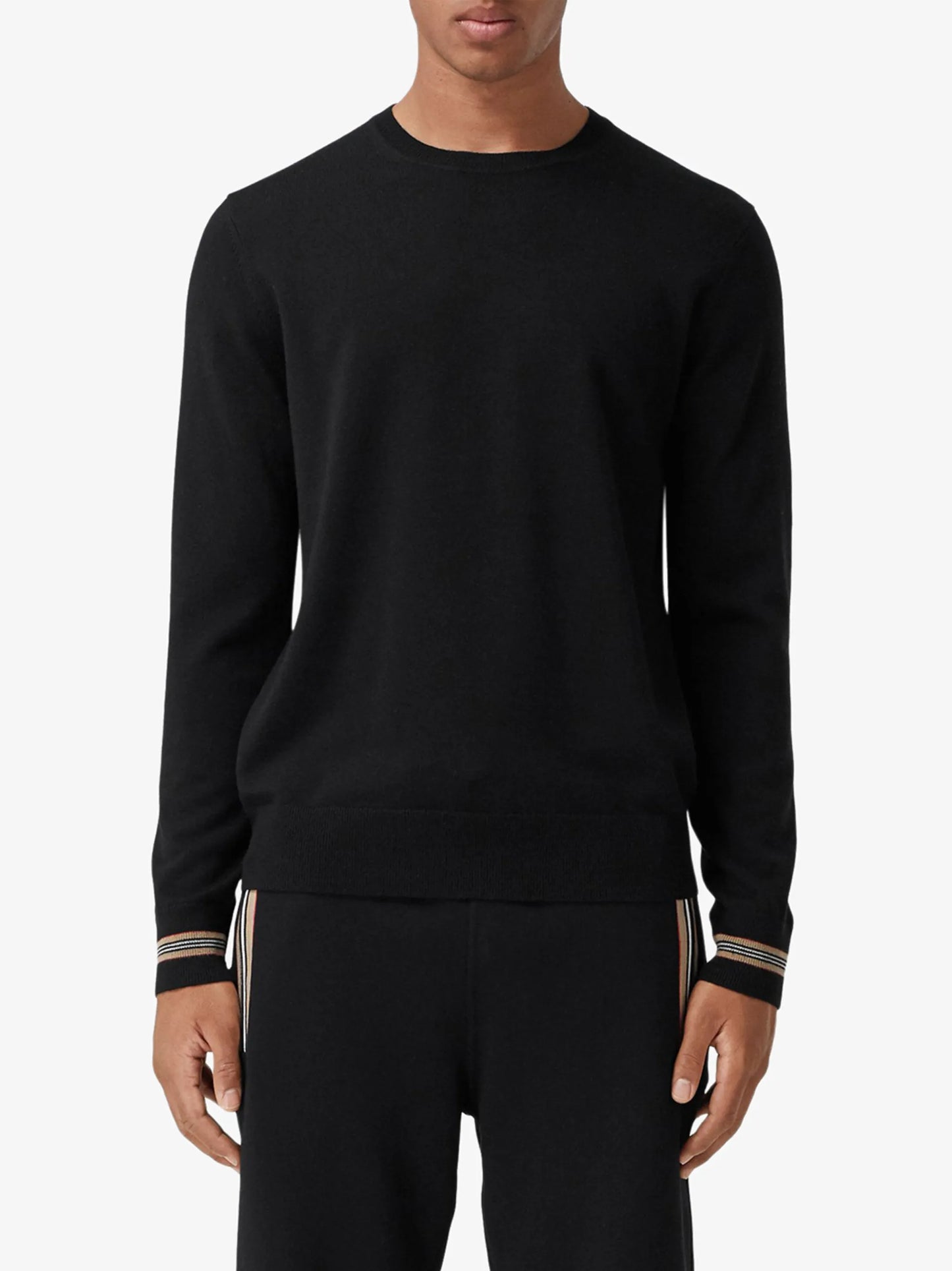 Icon Stripe fine-knit jumper