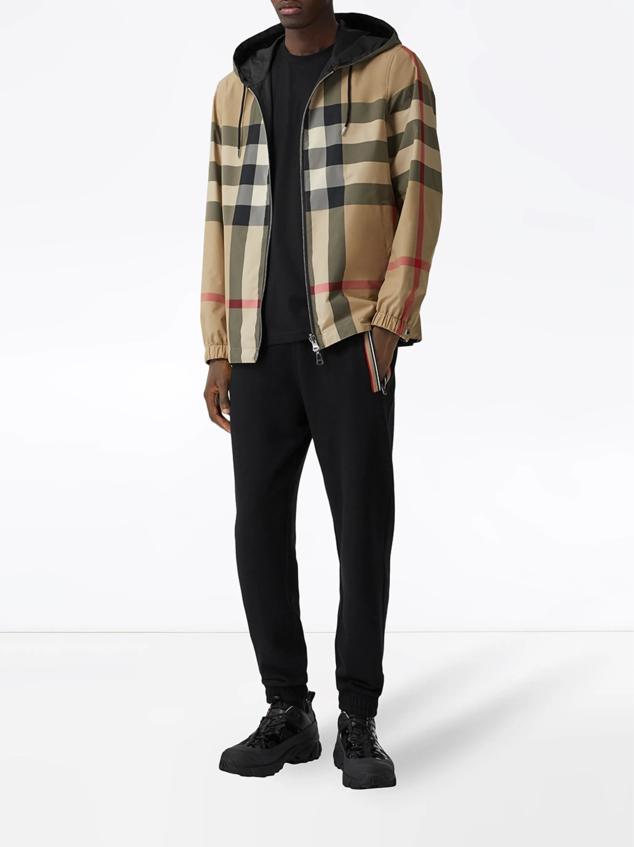 reversible checked jacket