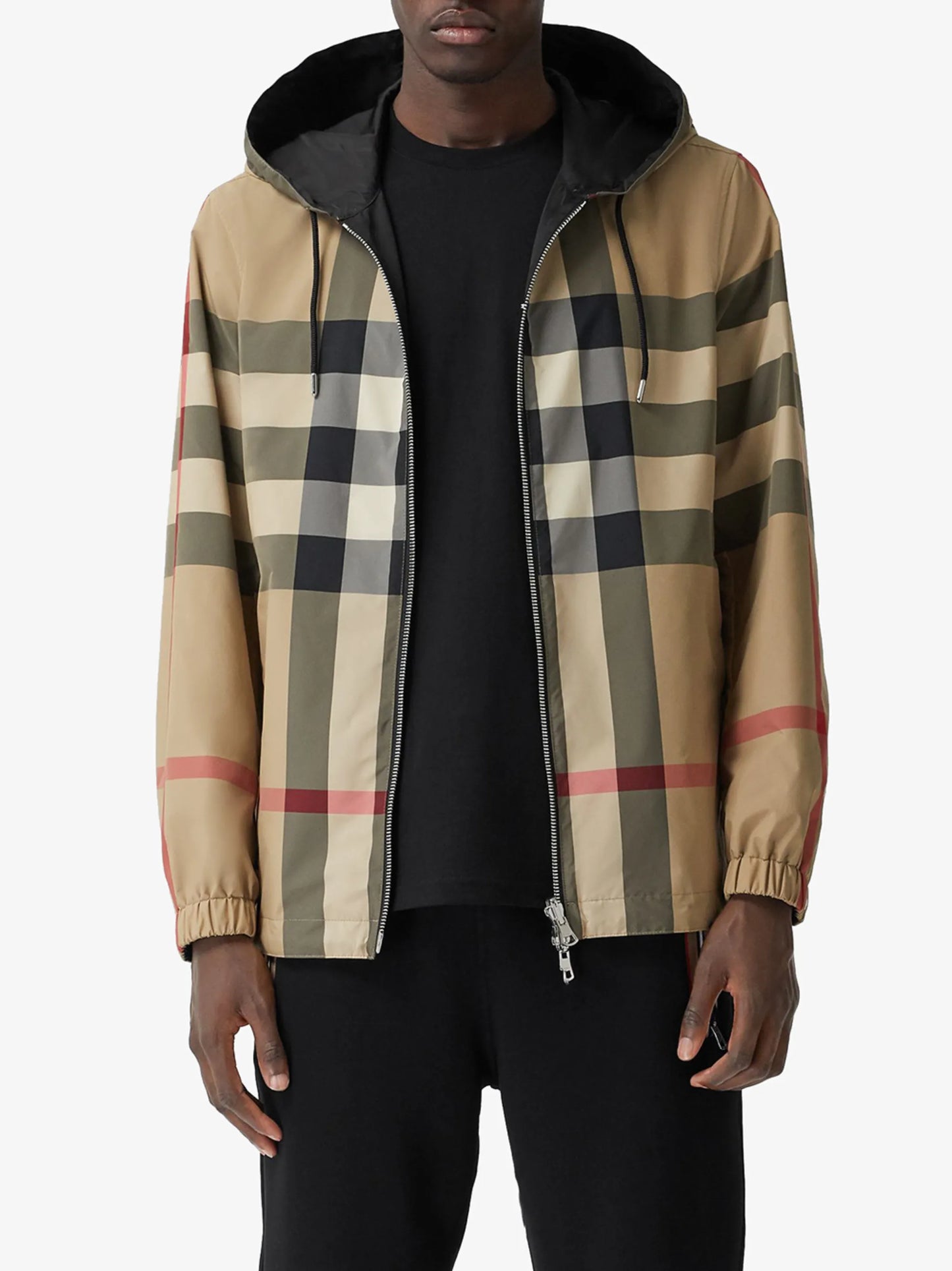 reversible checked jacket