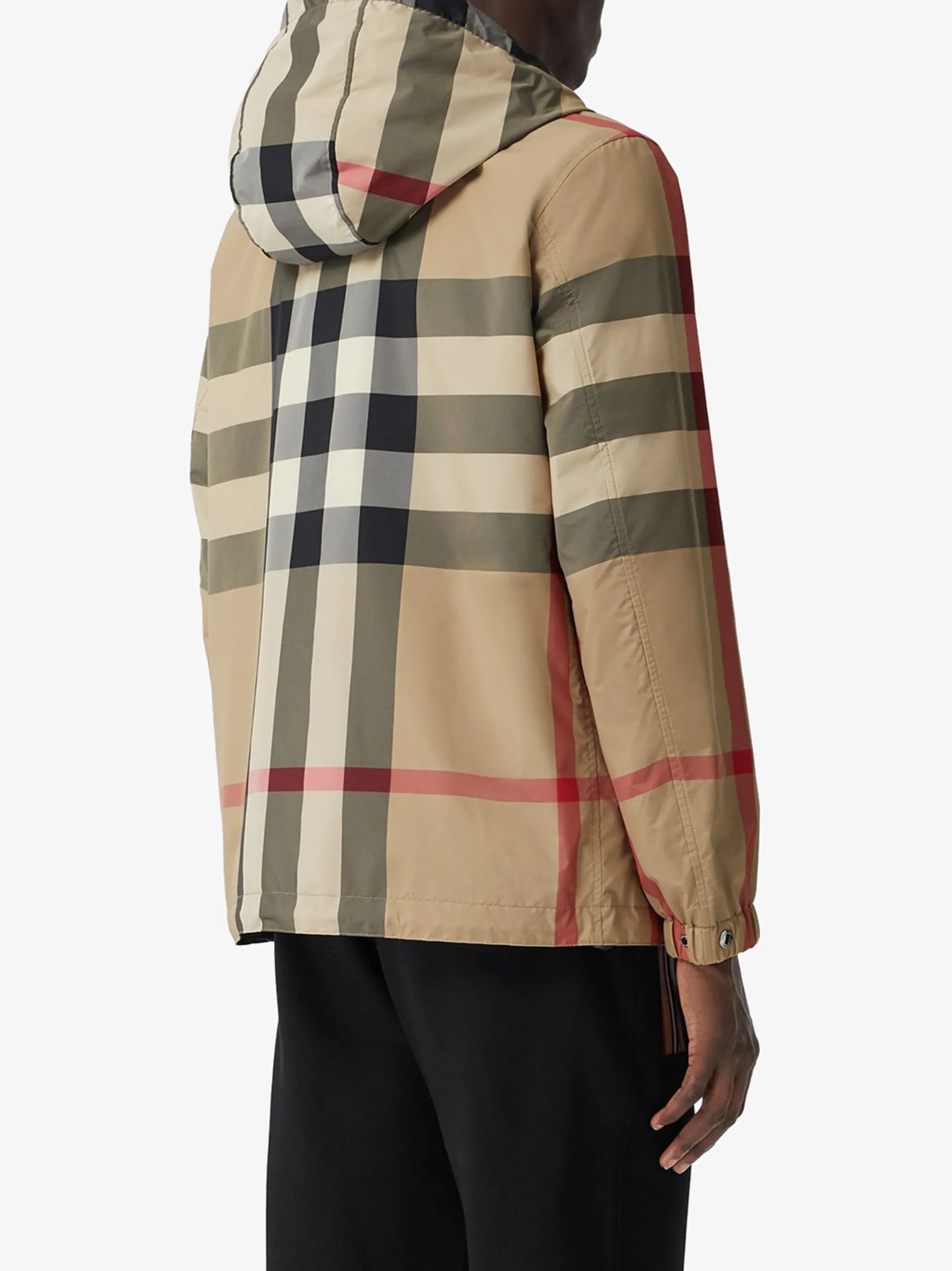 reversible checked jacket