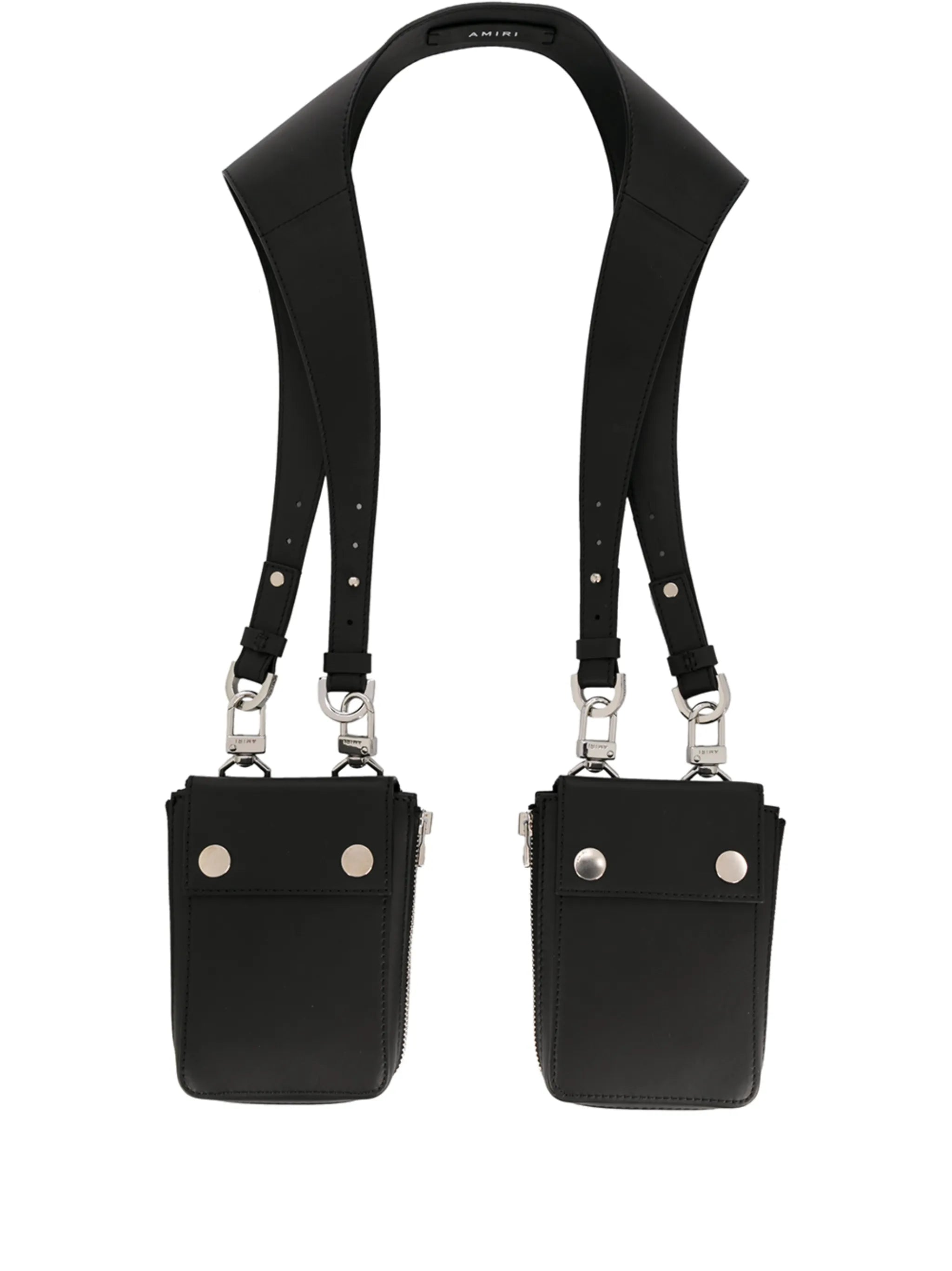 draped leather shoulder bag