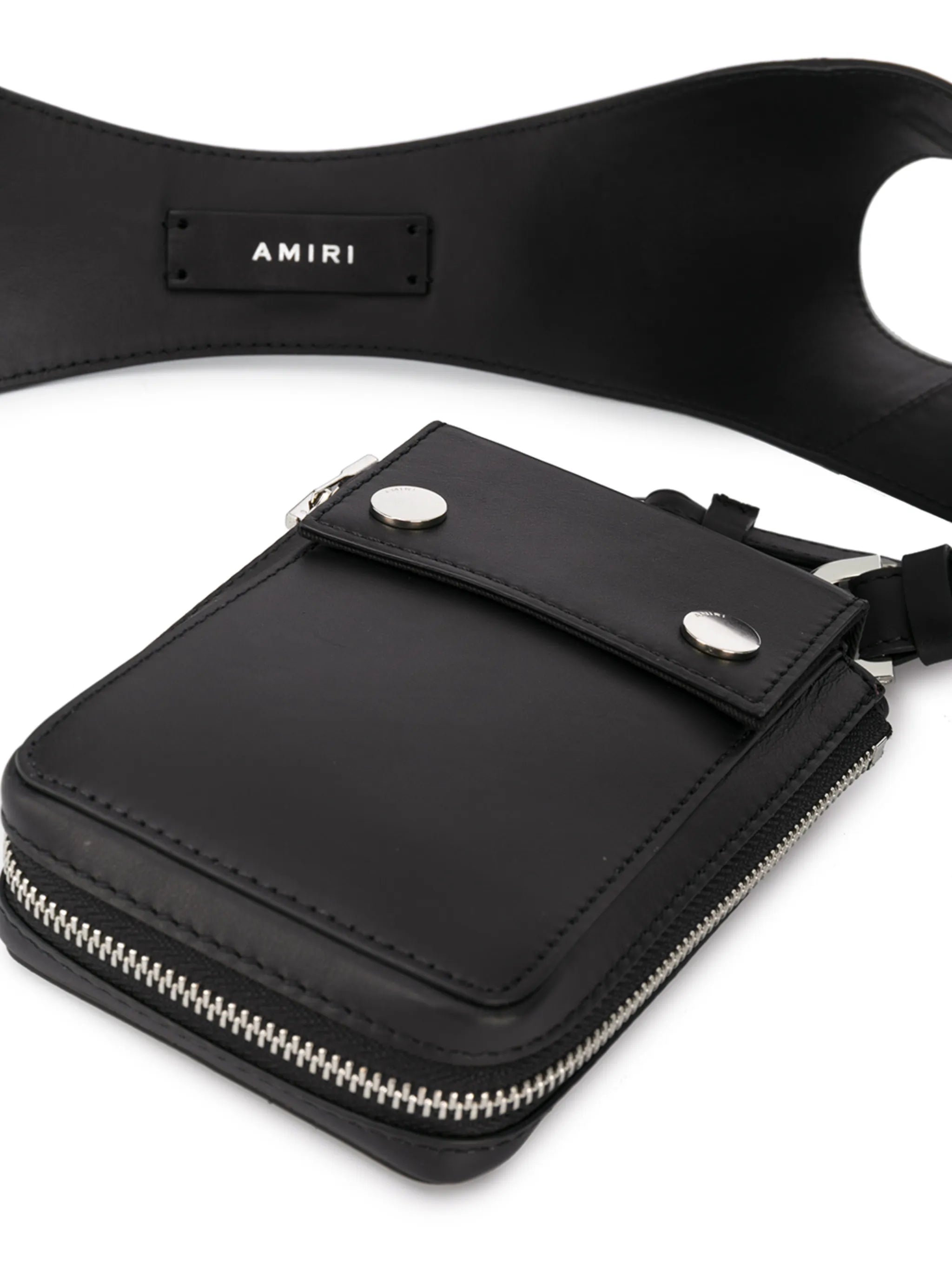draped leather shoulder bag