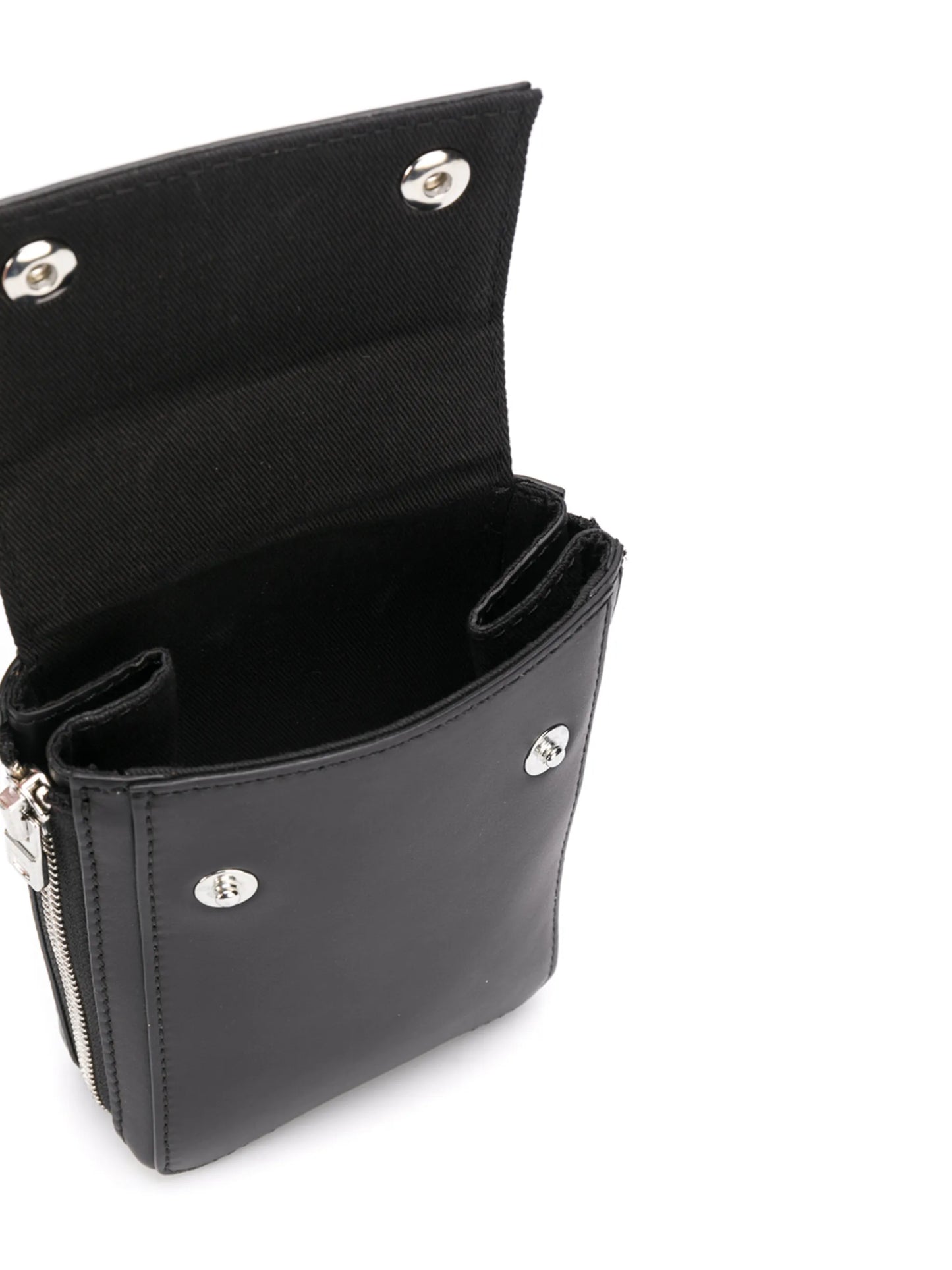 draped leather shoulder bag