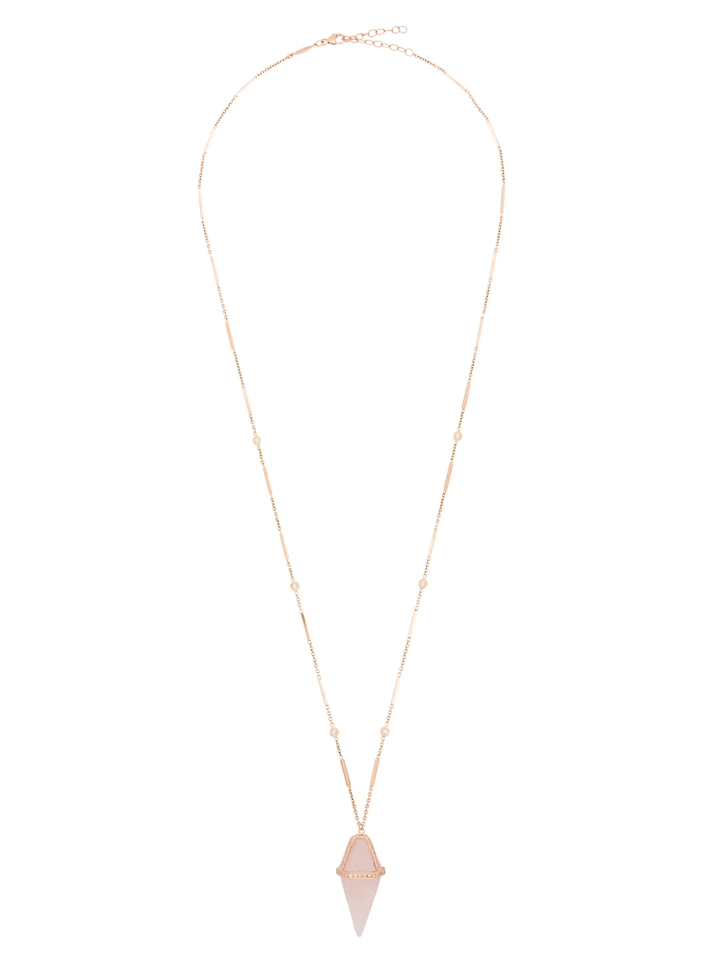 14K rose gold pendant necklace