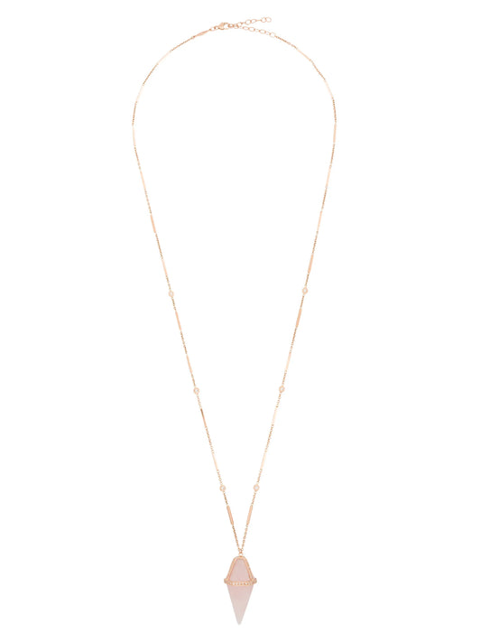 14K rose gold pendant necklace