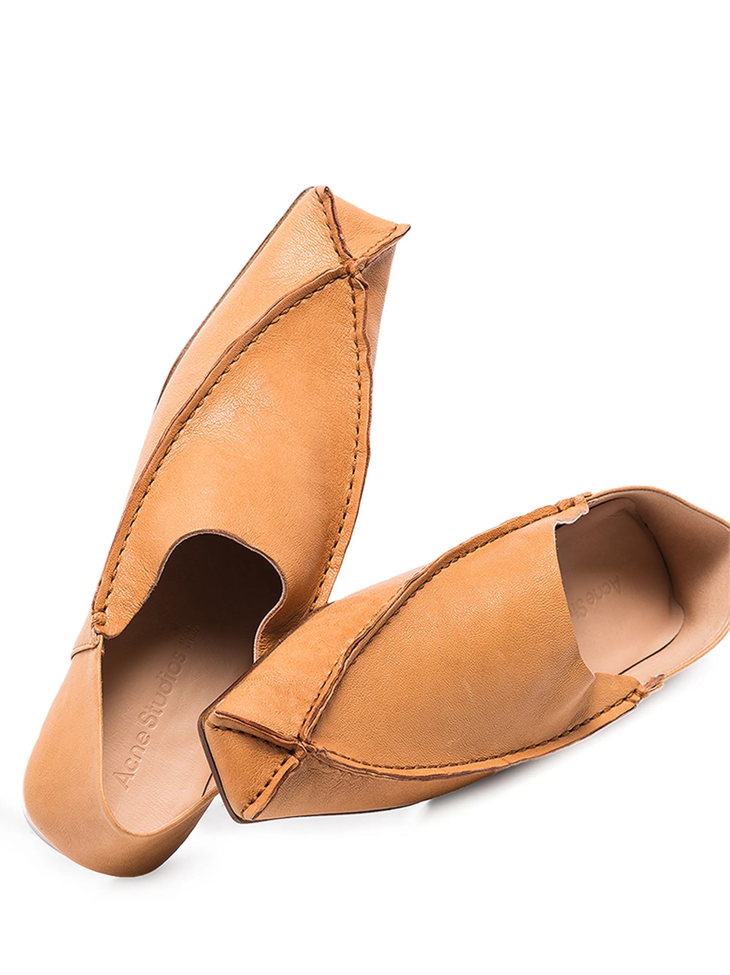 square toe panelled loafers