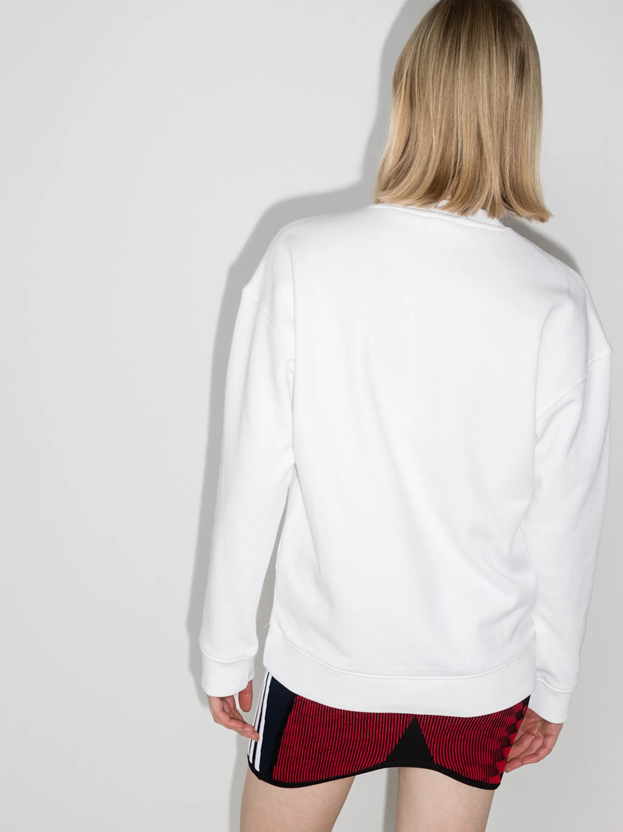 Trefoil logo-print sweatshirt