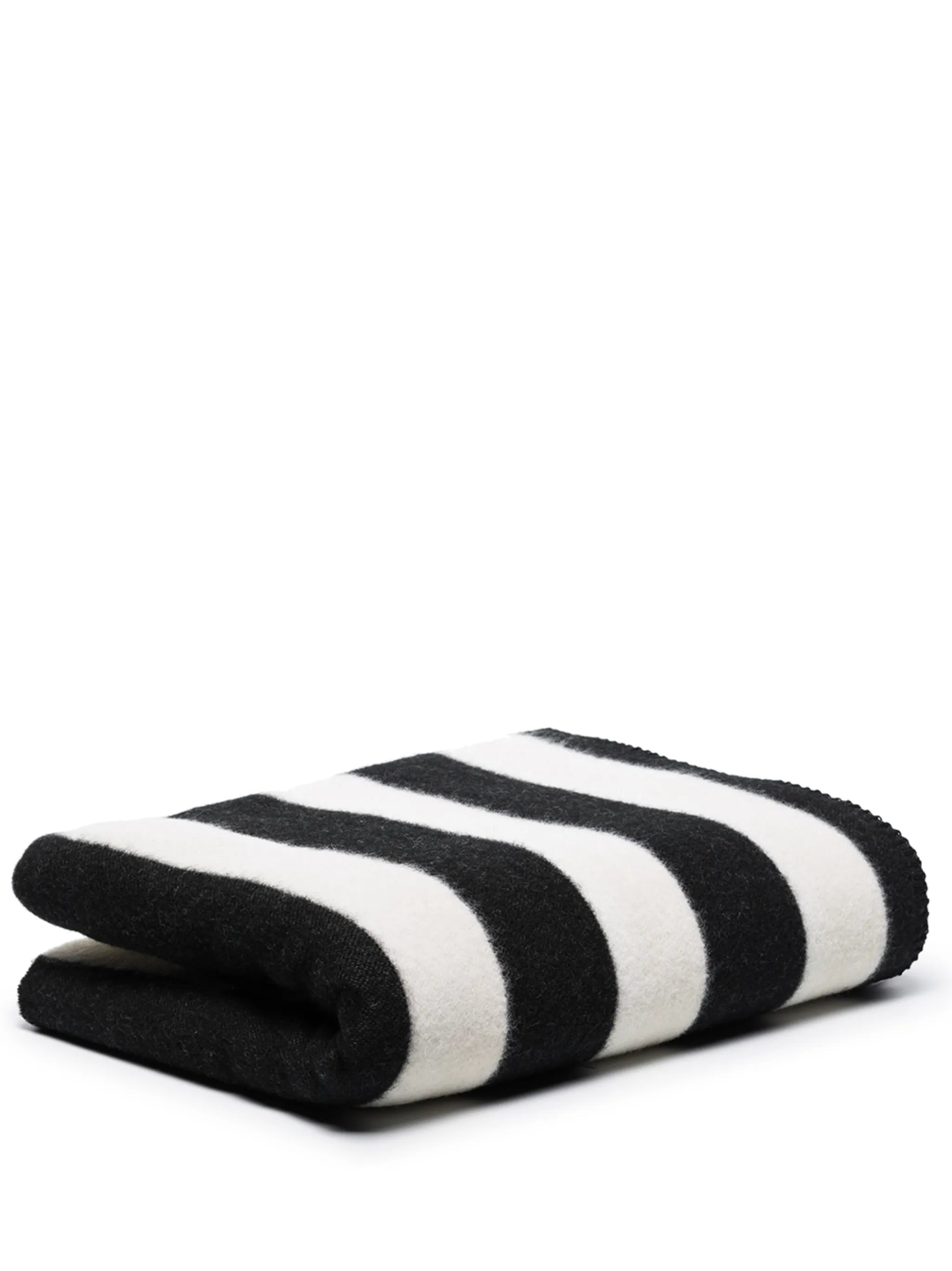 stripe pattern knit blanket
