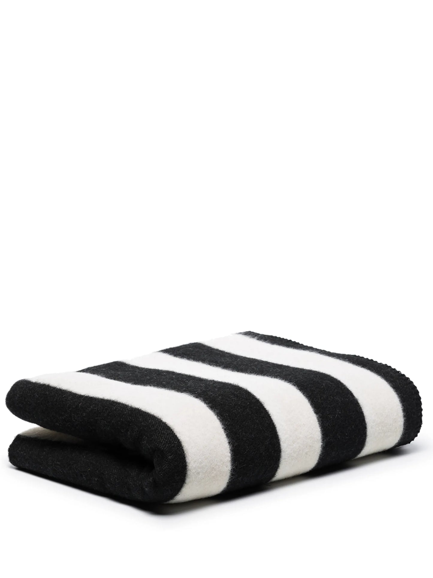 stripe pattern knit blanket
