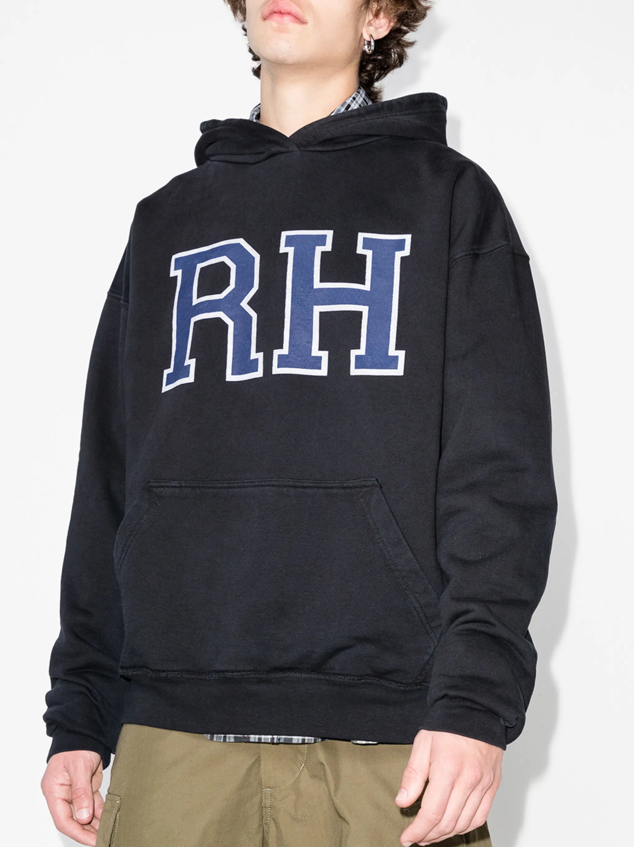 logo-print long-sleeve hoodie