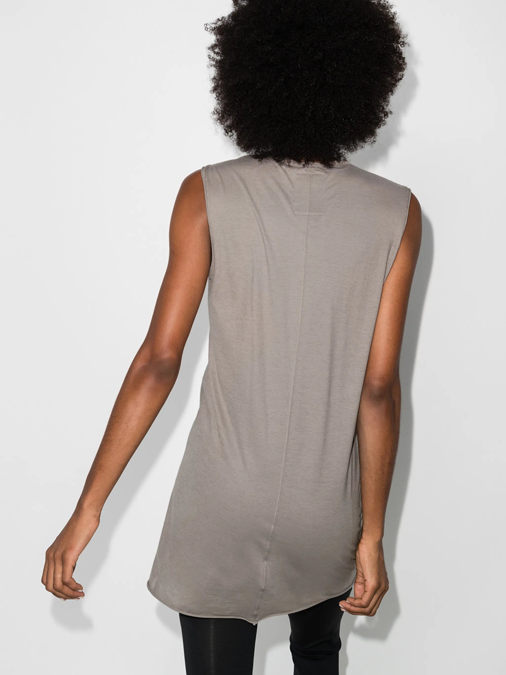 oversized logo patch tank top