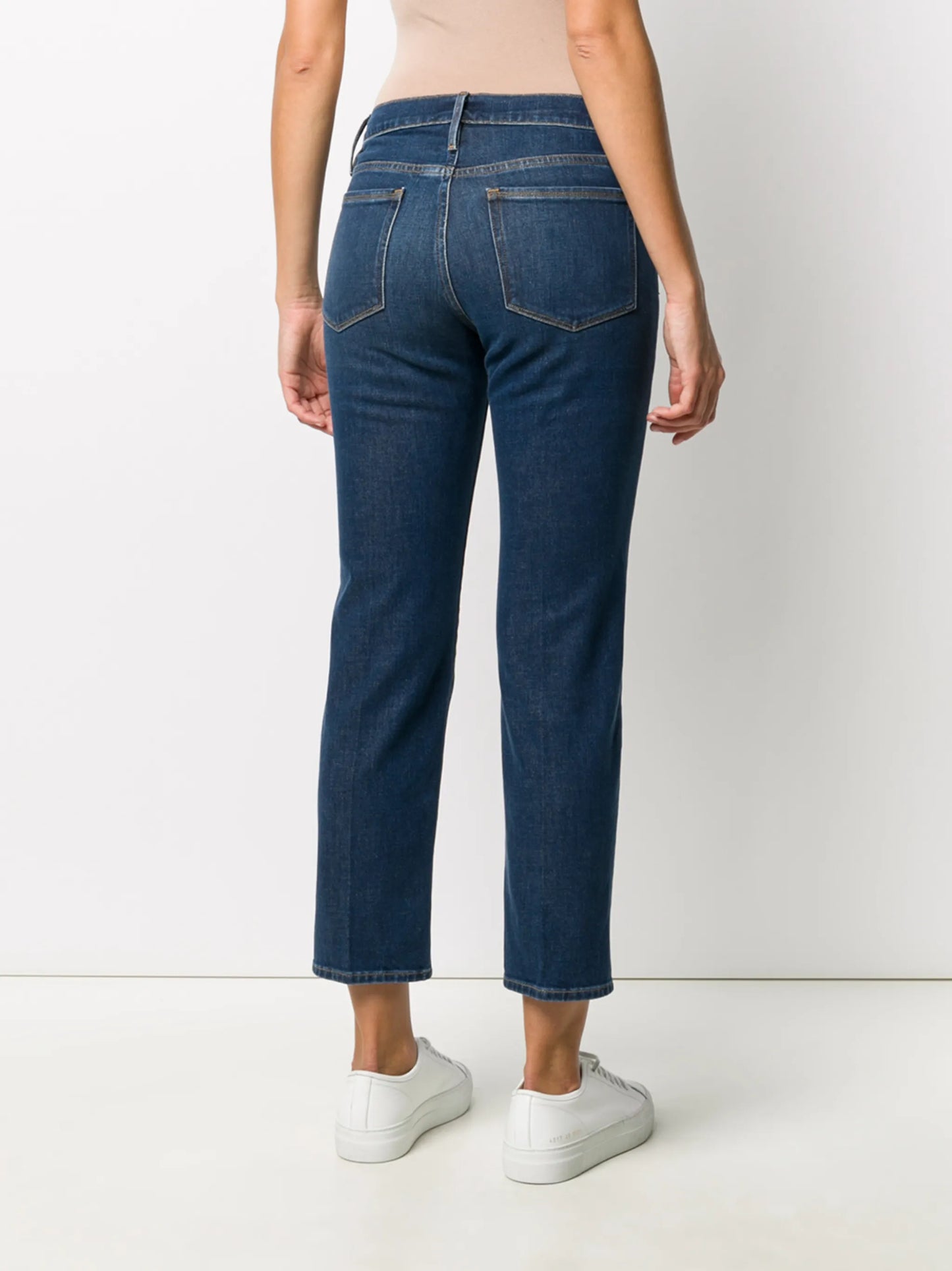 cropped slim-fit jeans