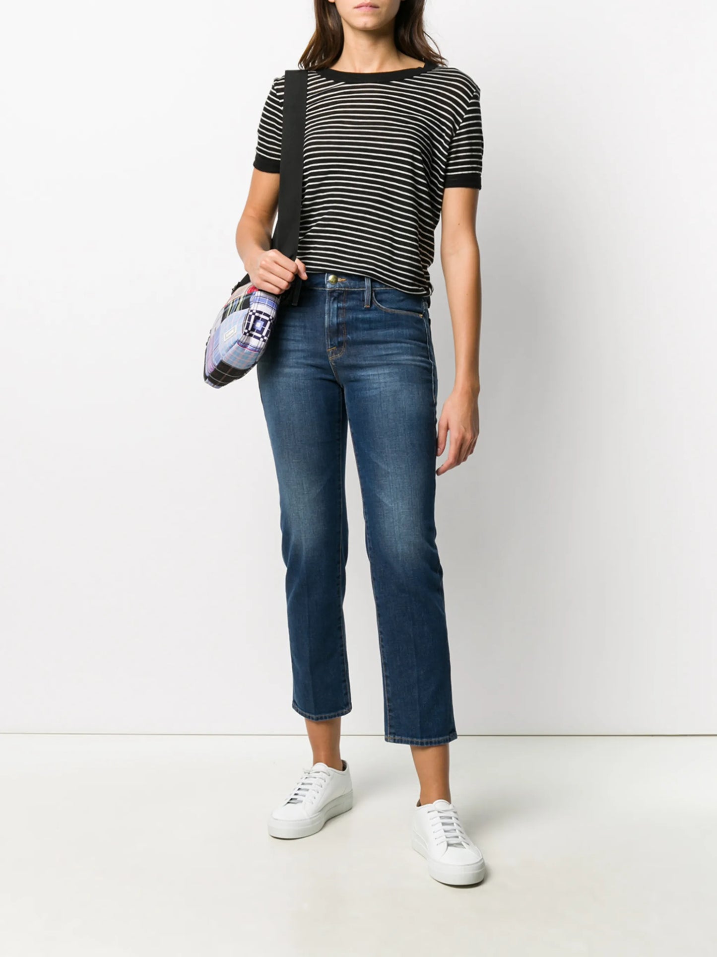 cropped slim-fit jeans