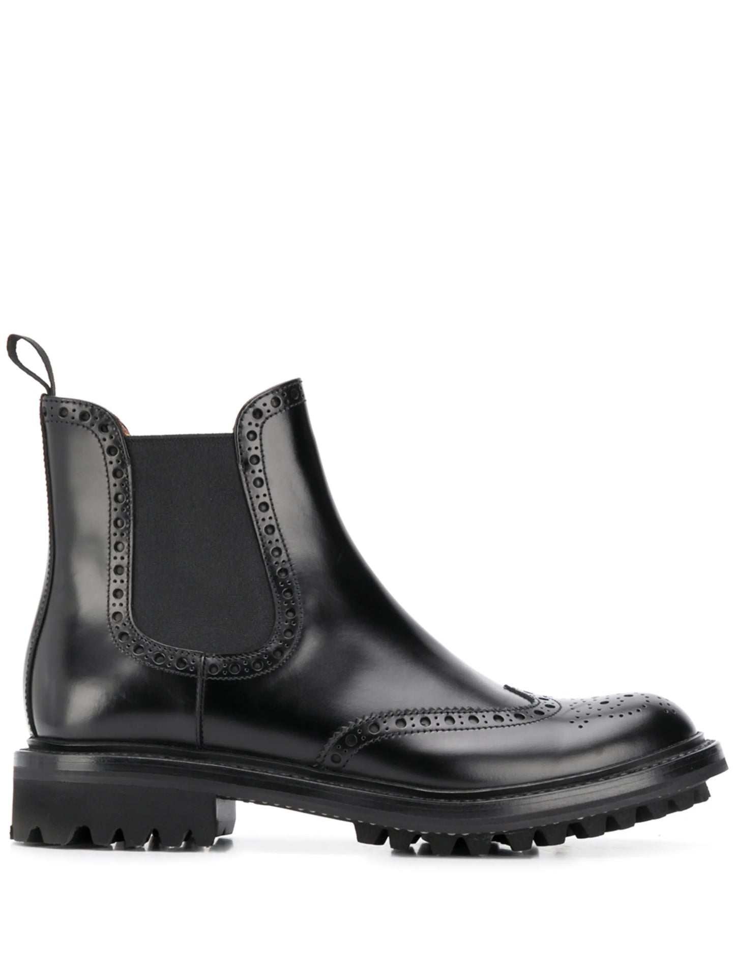 brogue-detail ankle boots