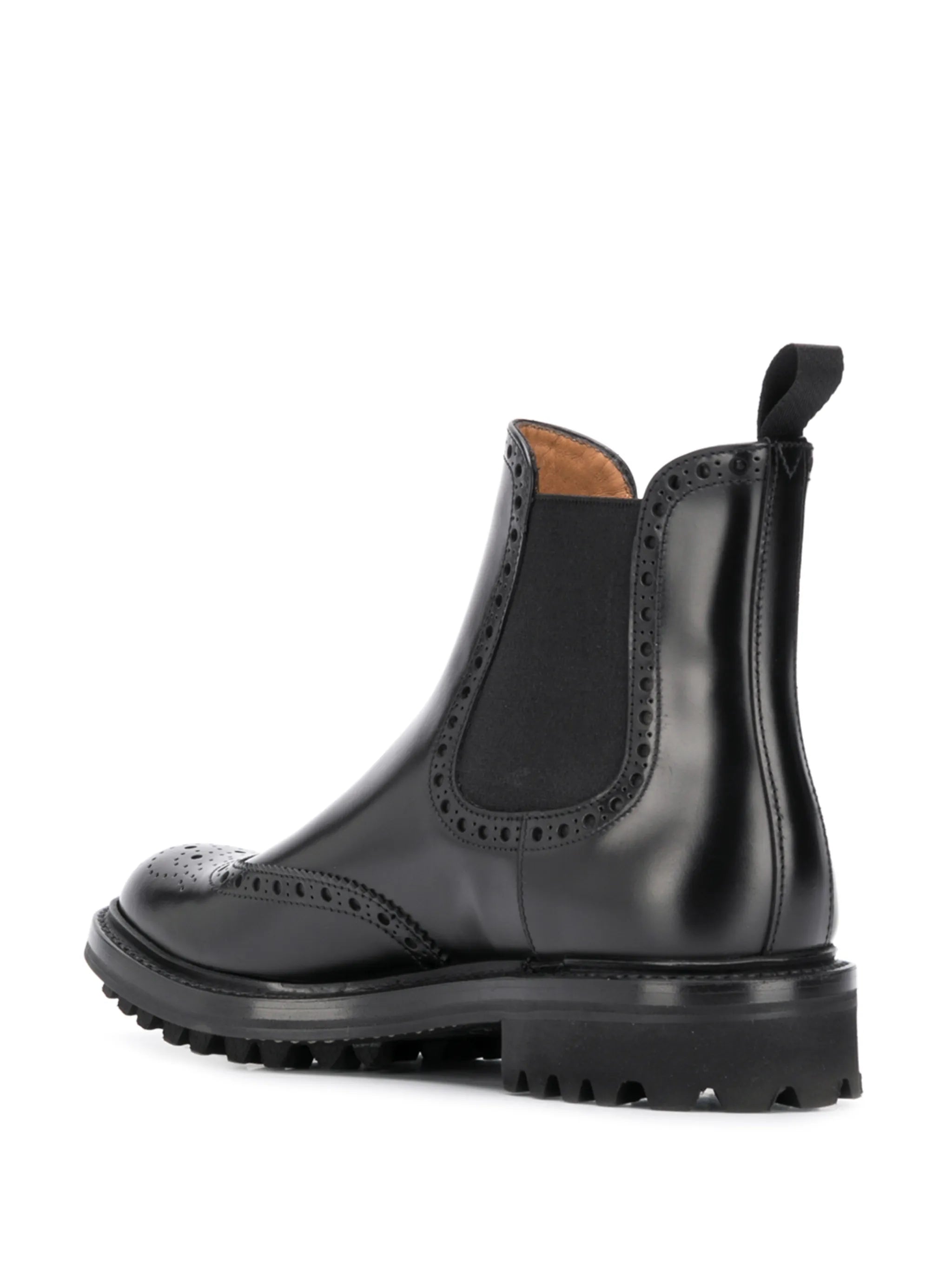 brogue-detail ankle boots