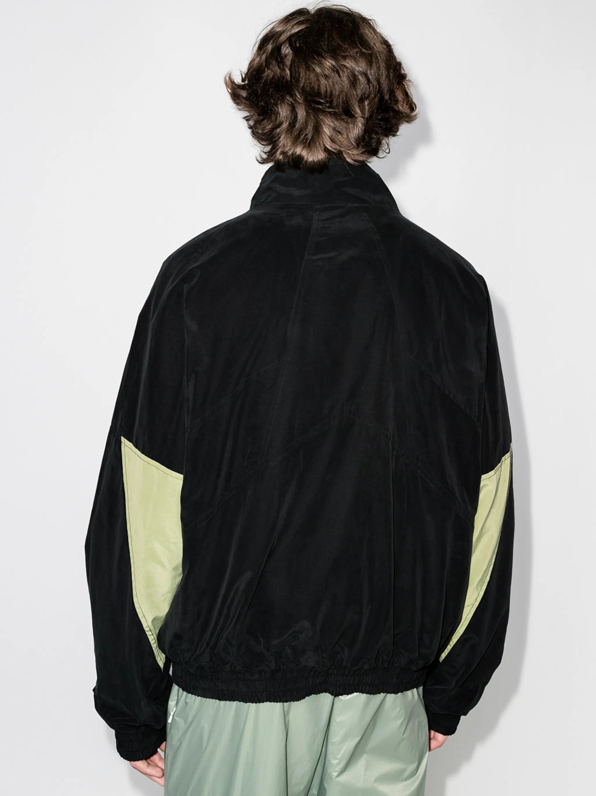 panelled zip-front jacket