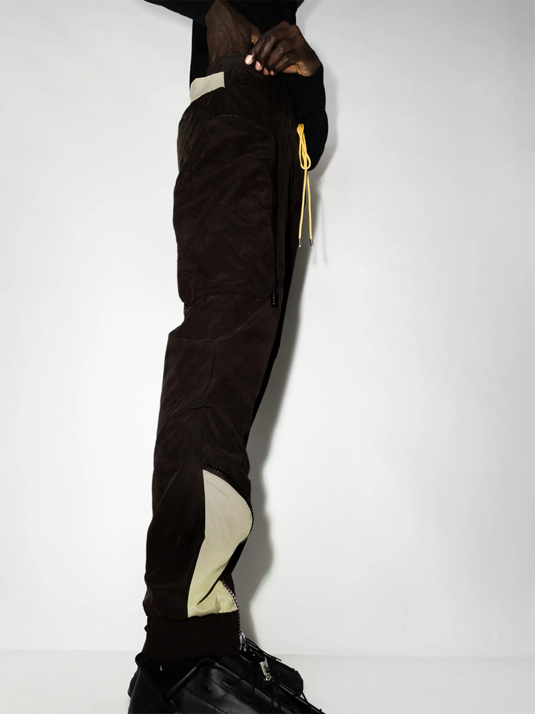 Yatching dual-panel track pants