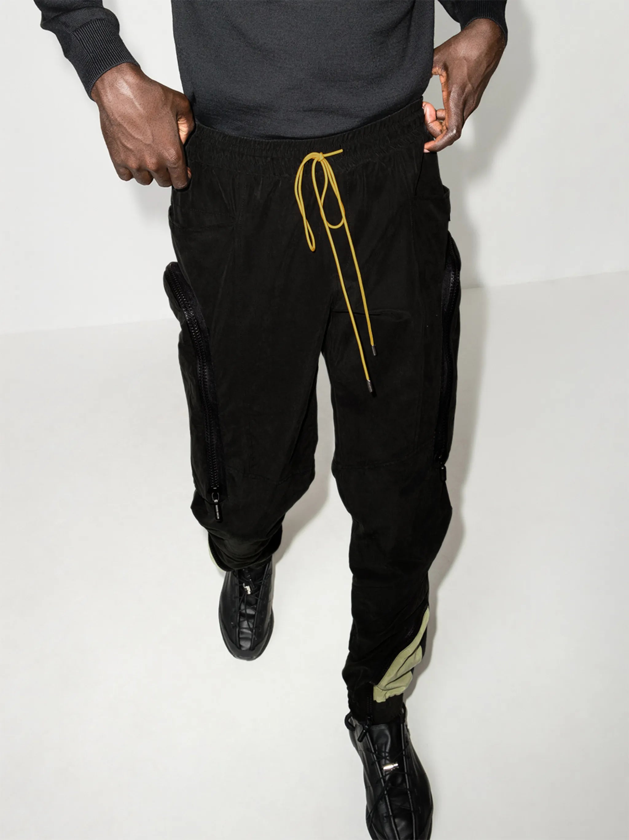 Yatching dual-panel track pants