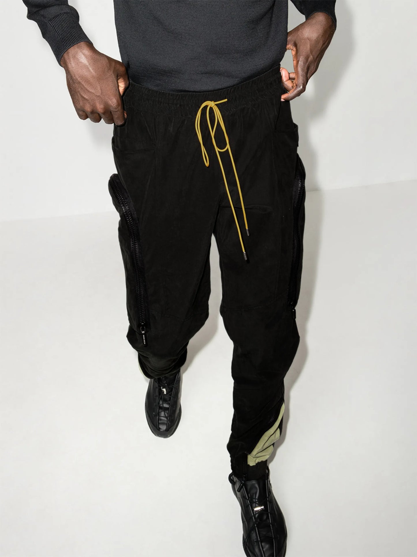 Yatching dual-panel track pants