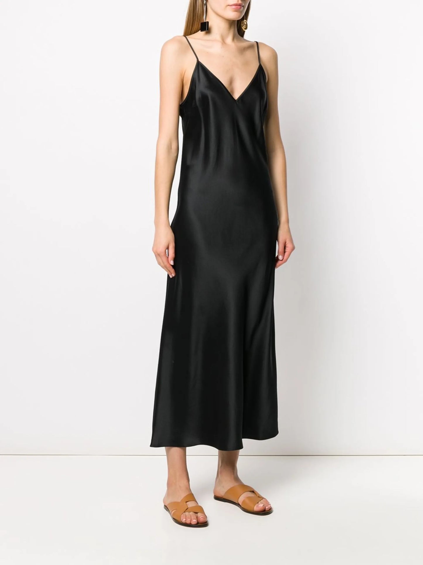 Clea V-neck slip dress