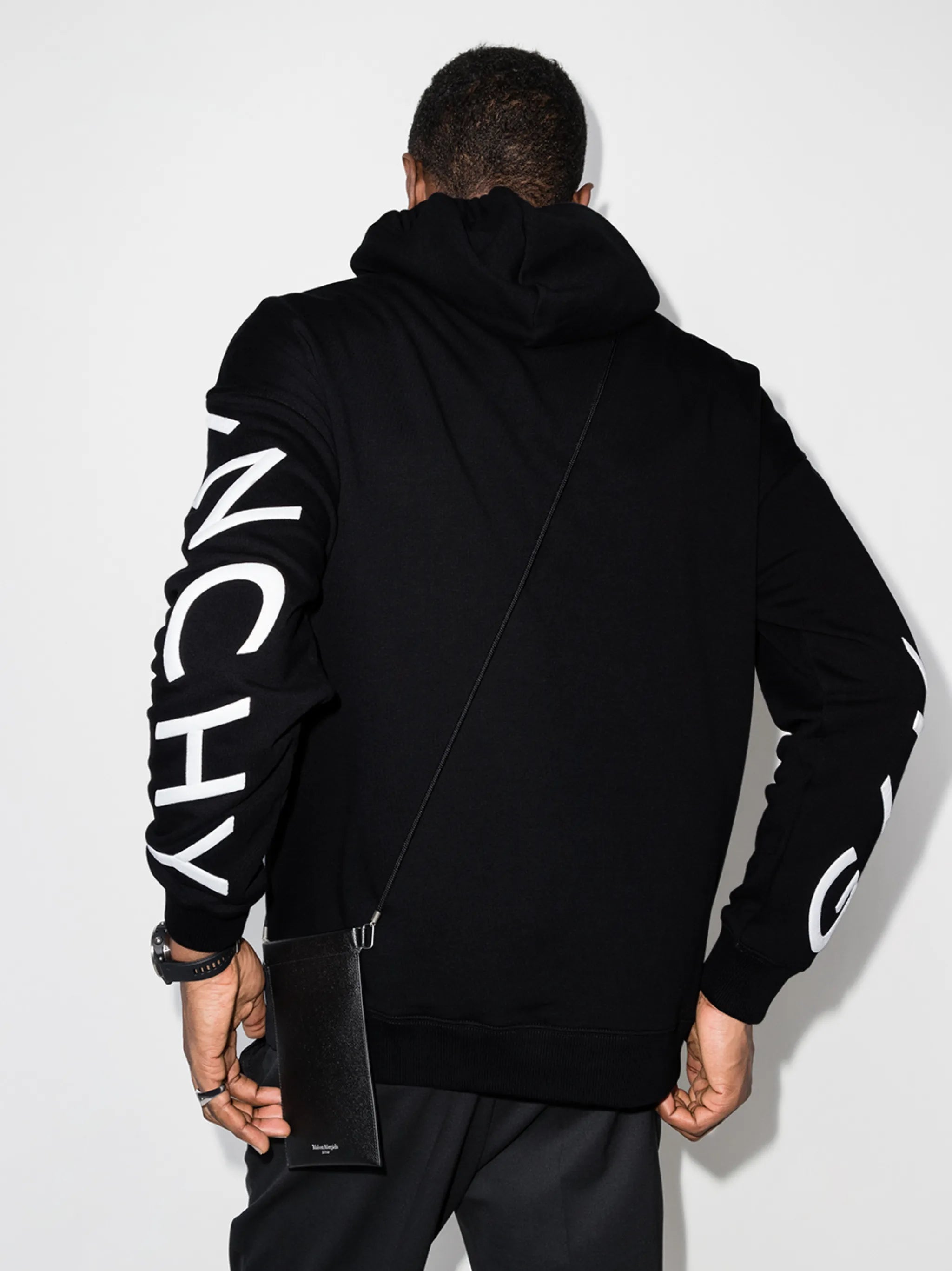 logo-print cotton hoodie