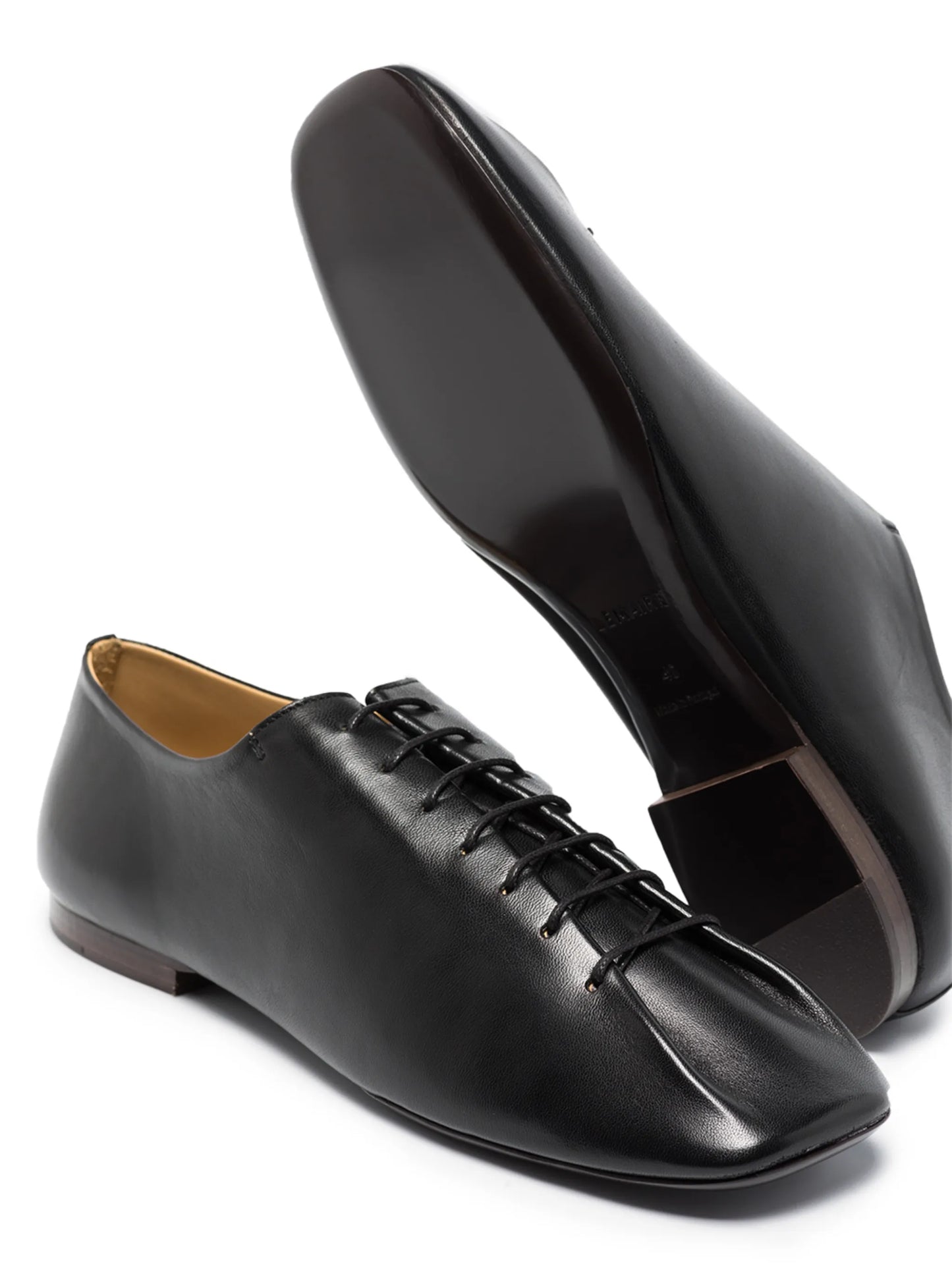 square-toe lace-up shoes