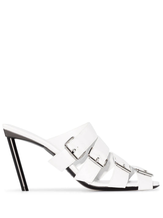80mm leather mules
