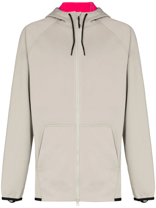 Crown zip-up fleece hoodie