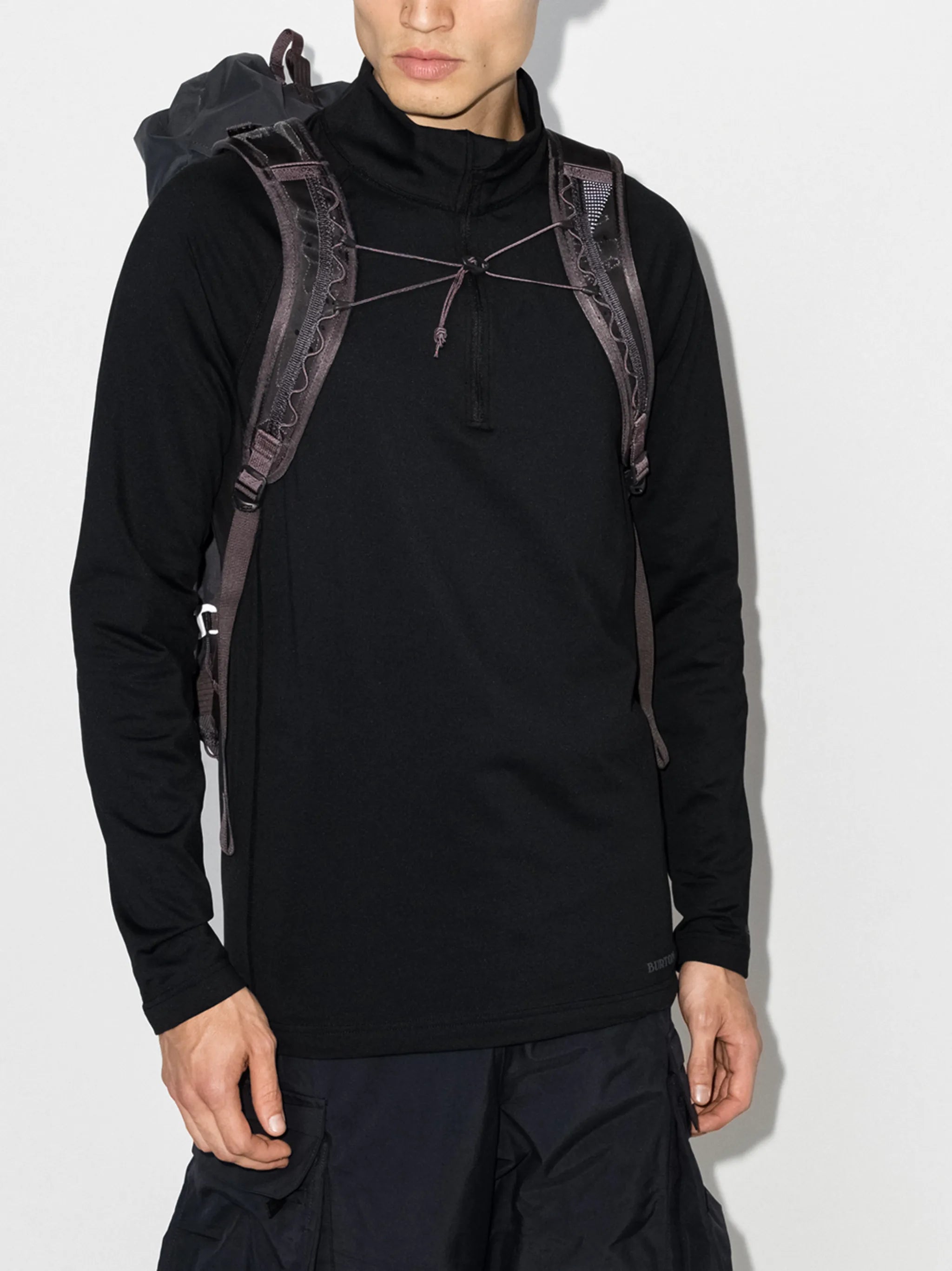 half-zip base layer top
