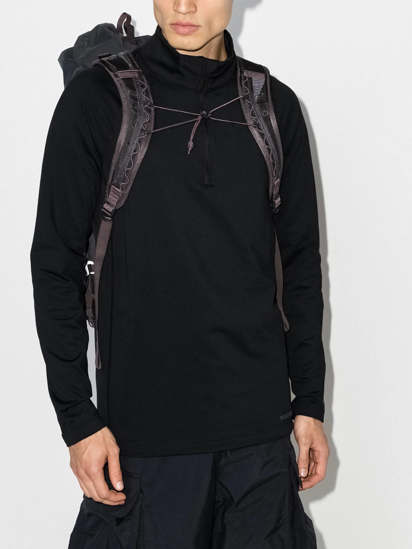 half-zip base layer top