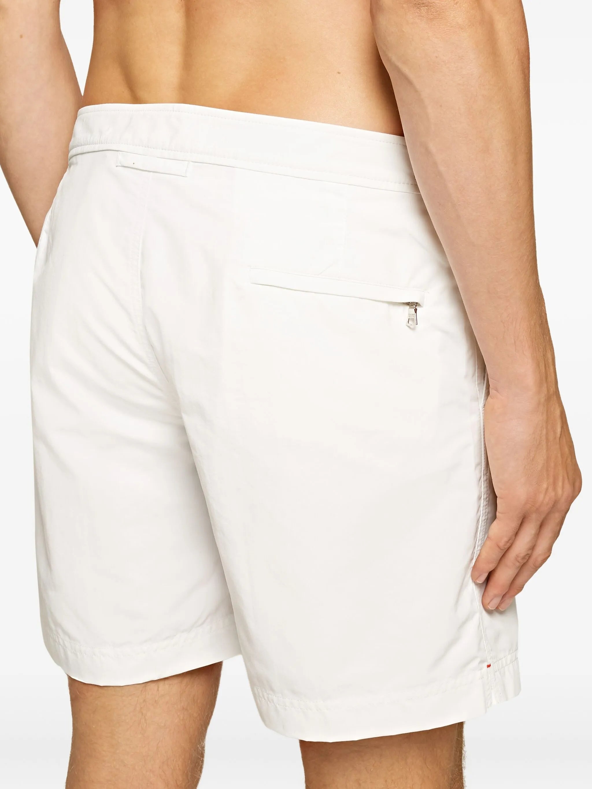 Bulldog buckle detailed swim shorts