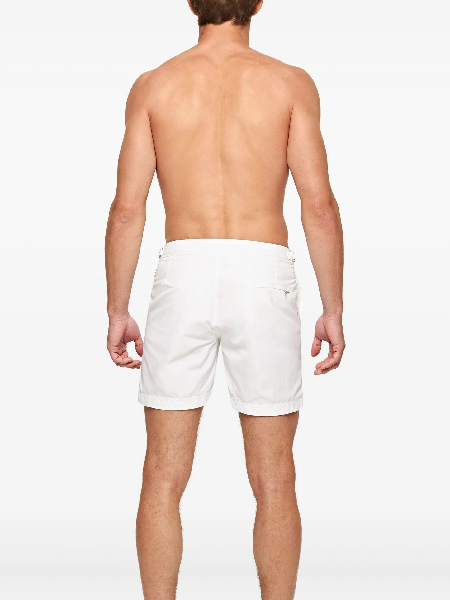 Bulldog buckle detailed swim shorts