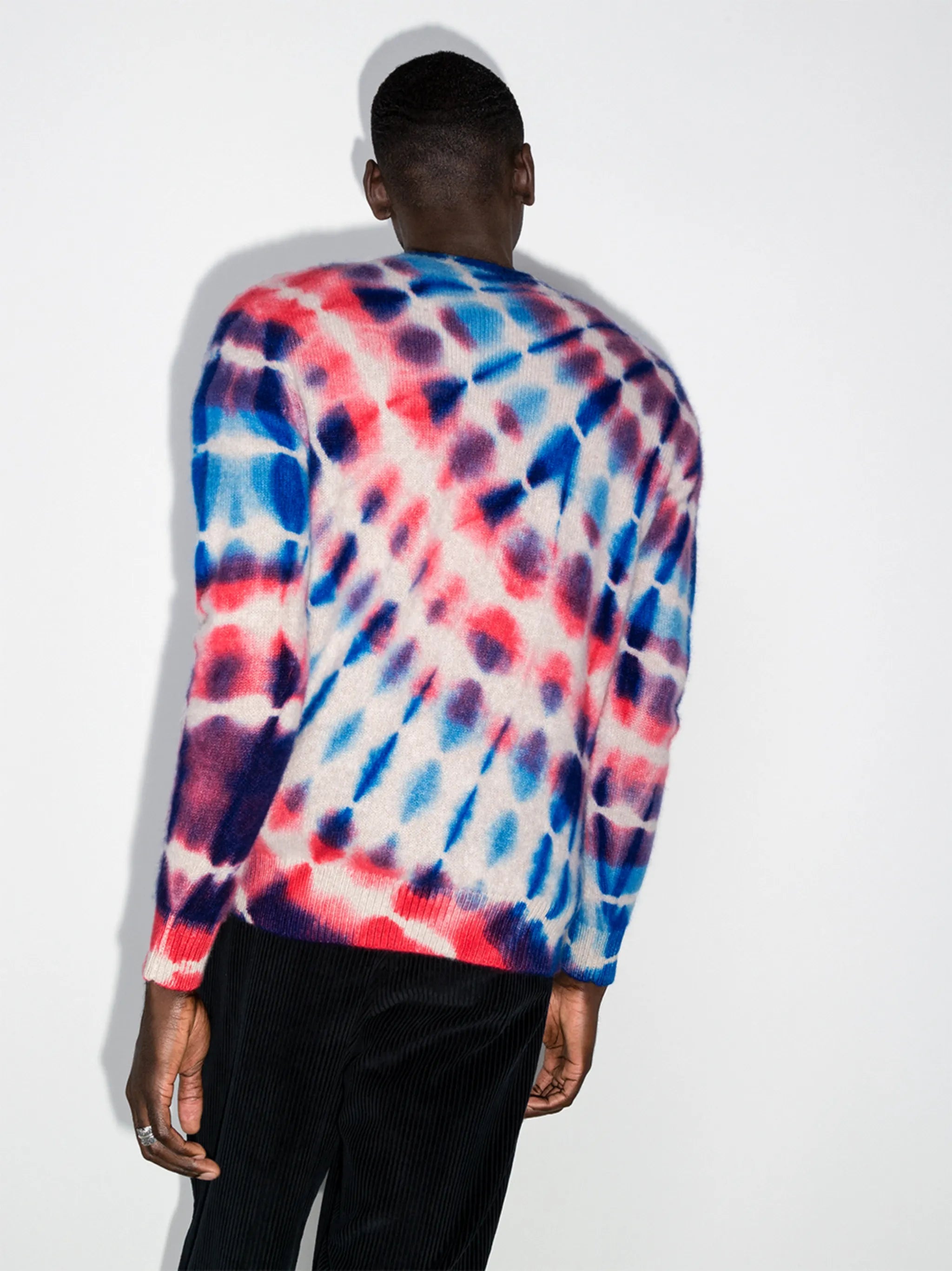 Radiate tie-dye cashmere jumper