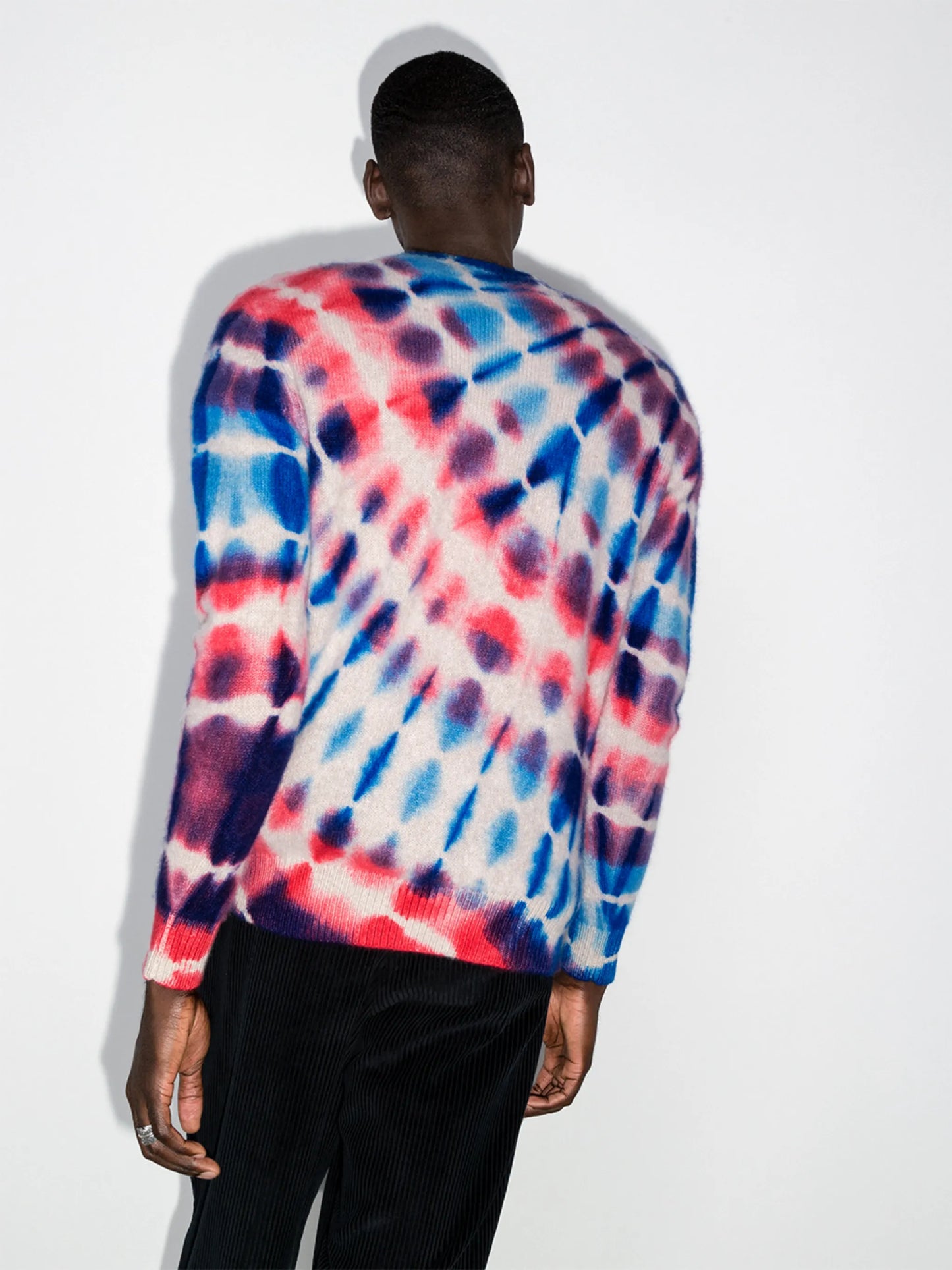 Radiate tie-dye cashmere jumper