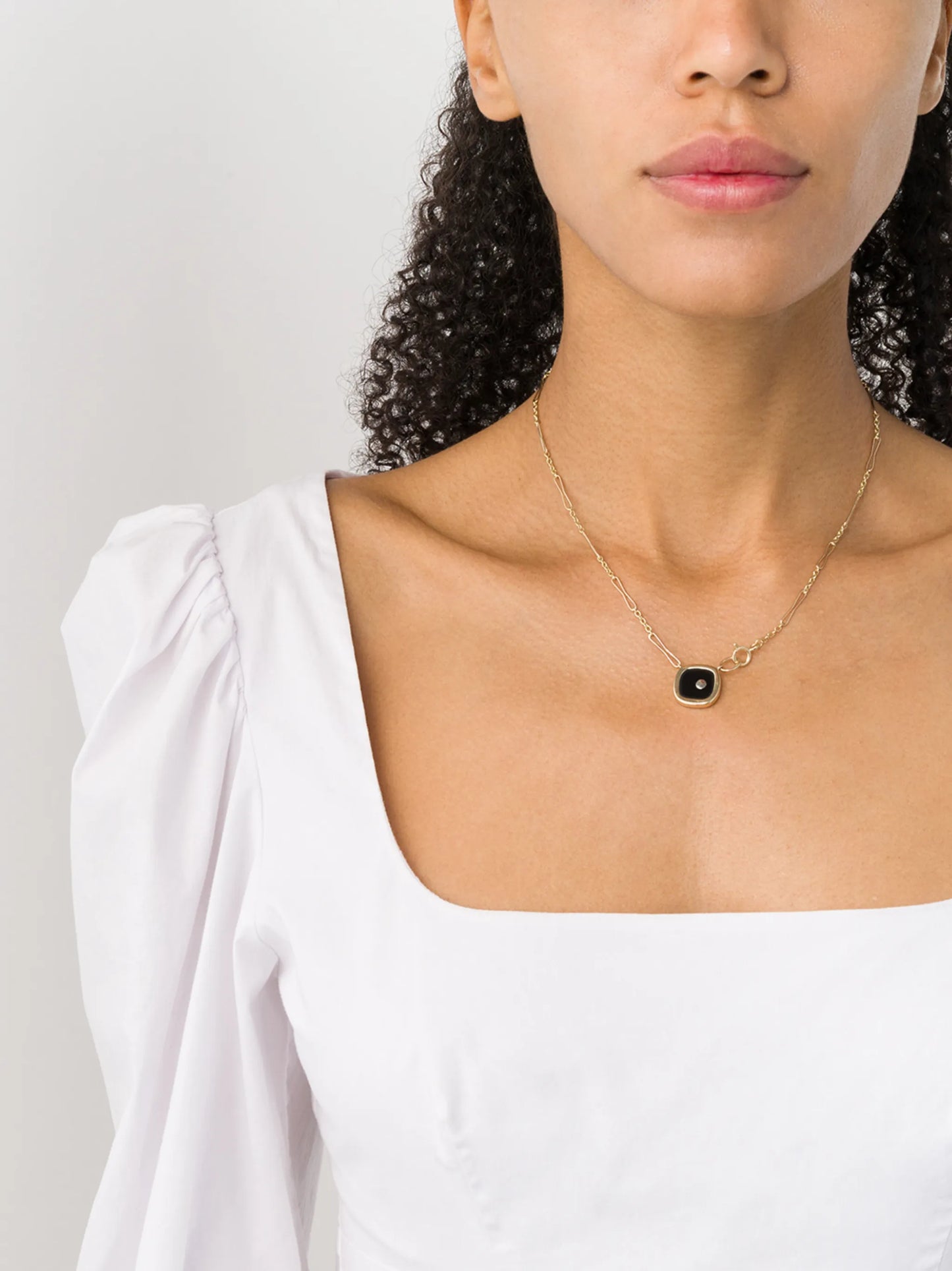 9kt yellow gold diamond Varda Nº2 necklace