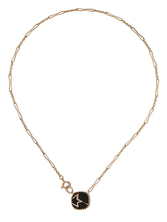 9kt yellow gold diamond Varda Nº2 necklace