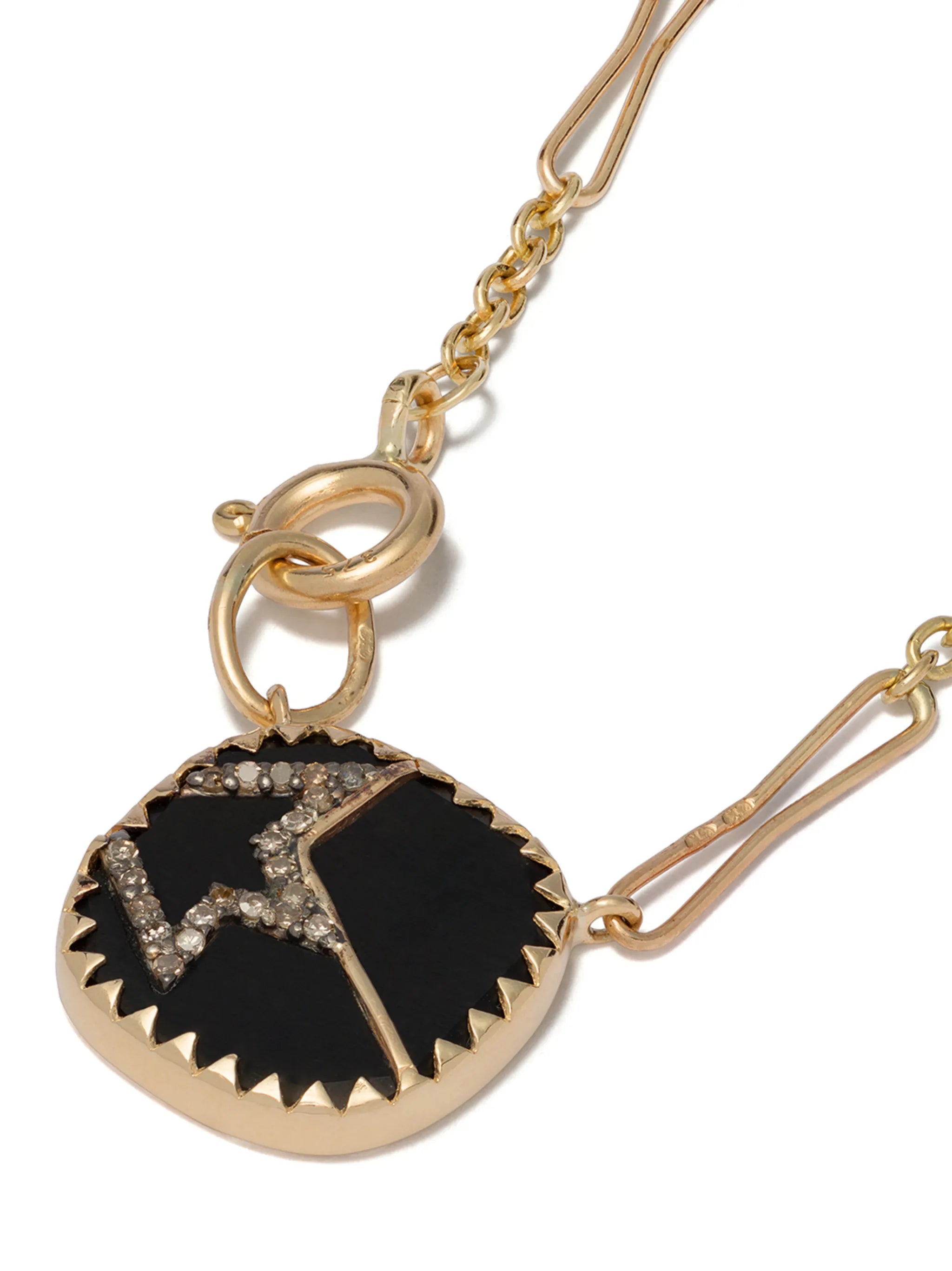 9kt yellow gold diamond Varda Nº2 necklace