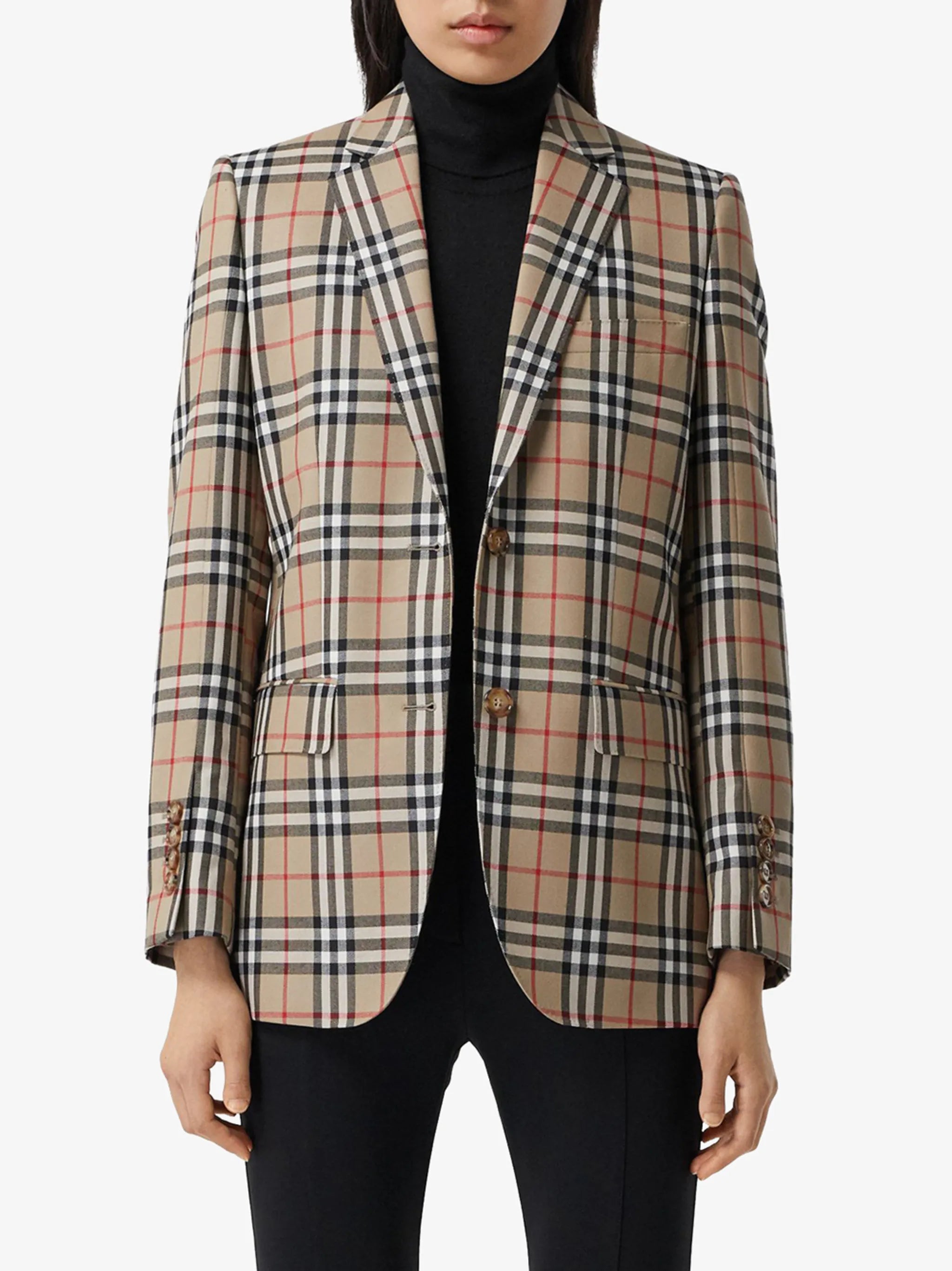 Vintage Check blazer jacket