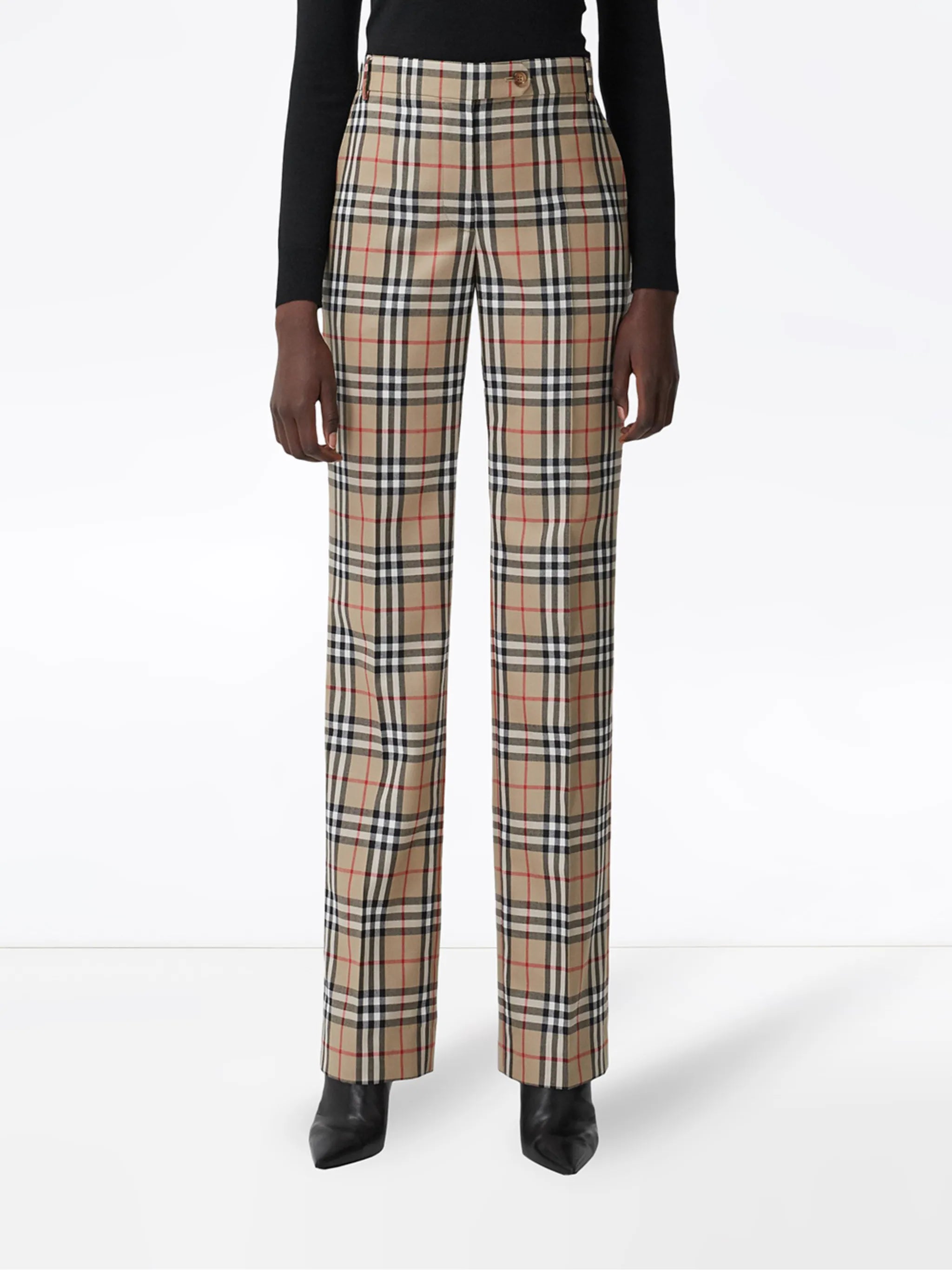 Vintage Check tailored trousers