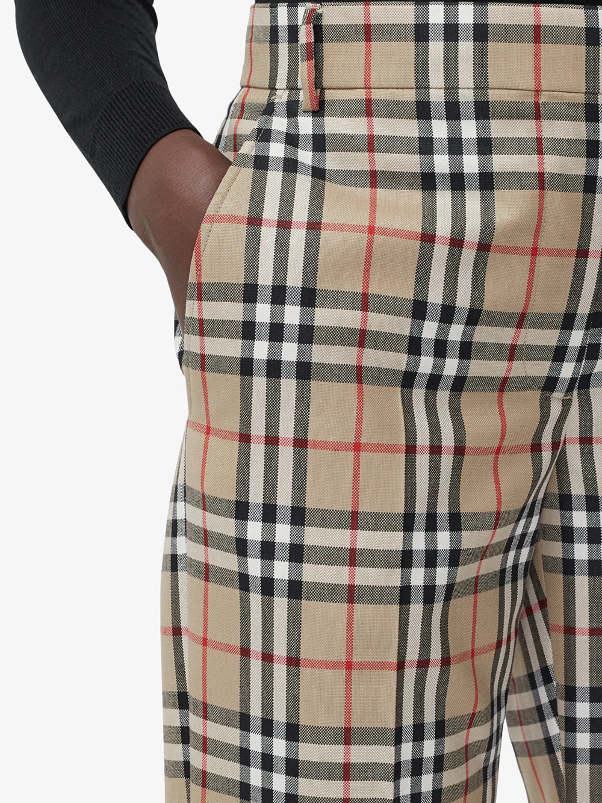 Vintage Check tailored trousers