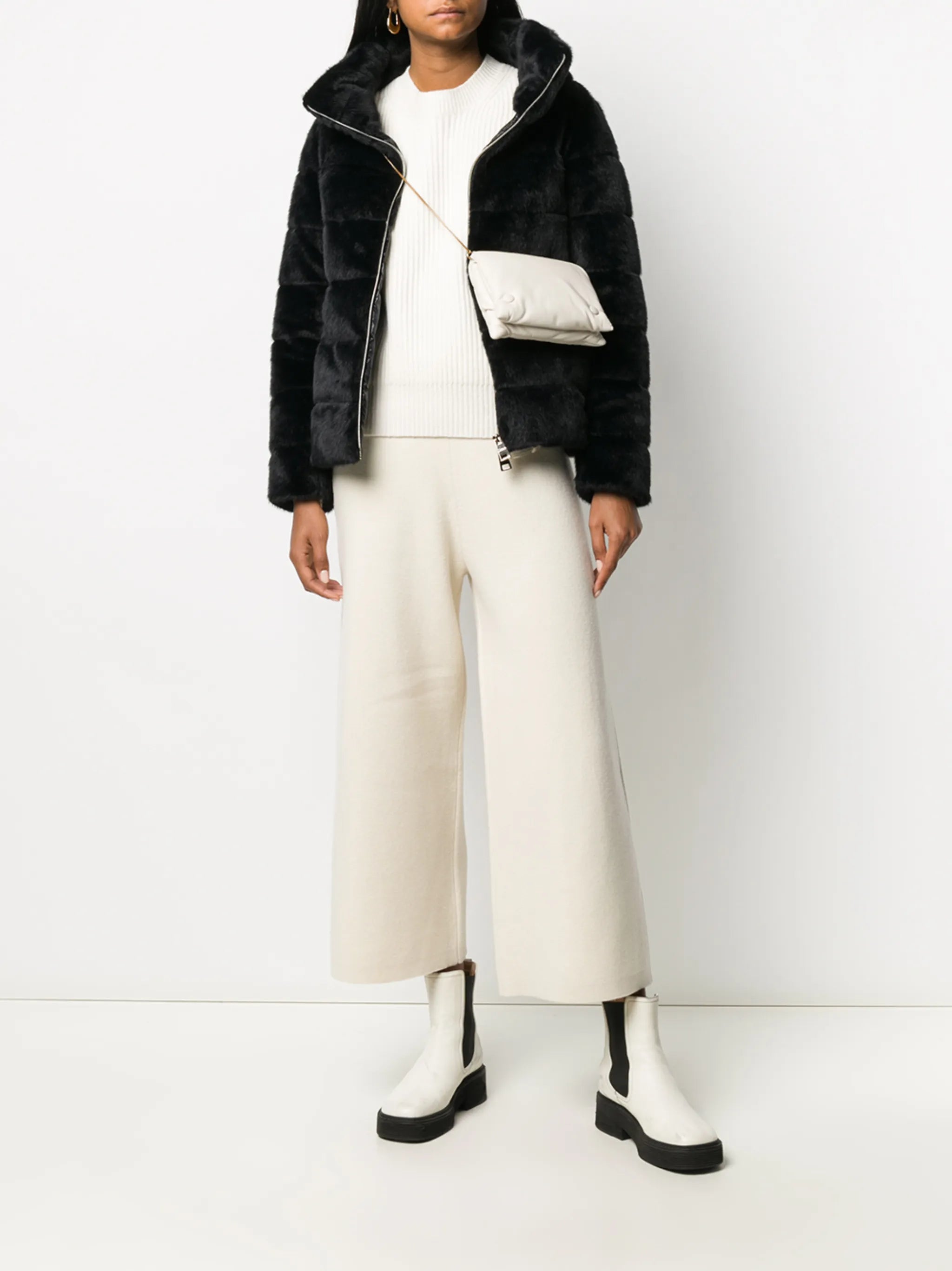 faux-fur padded jacket
