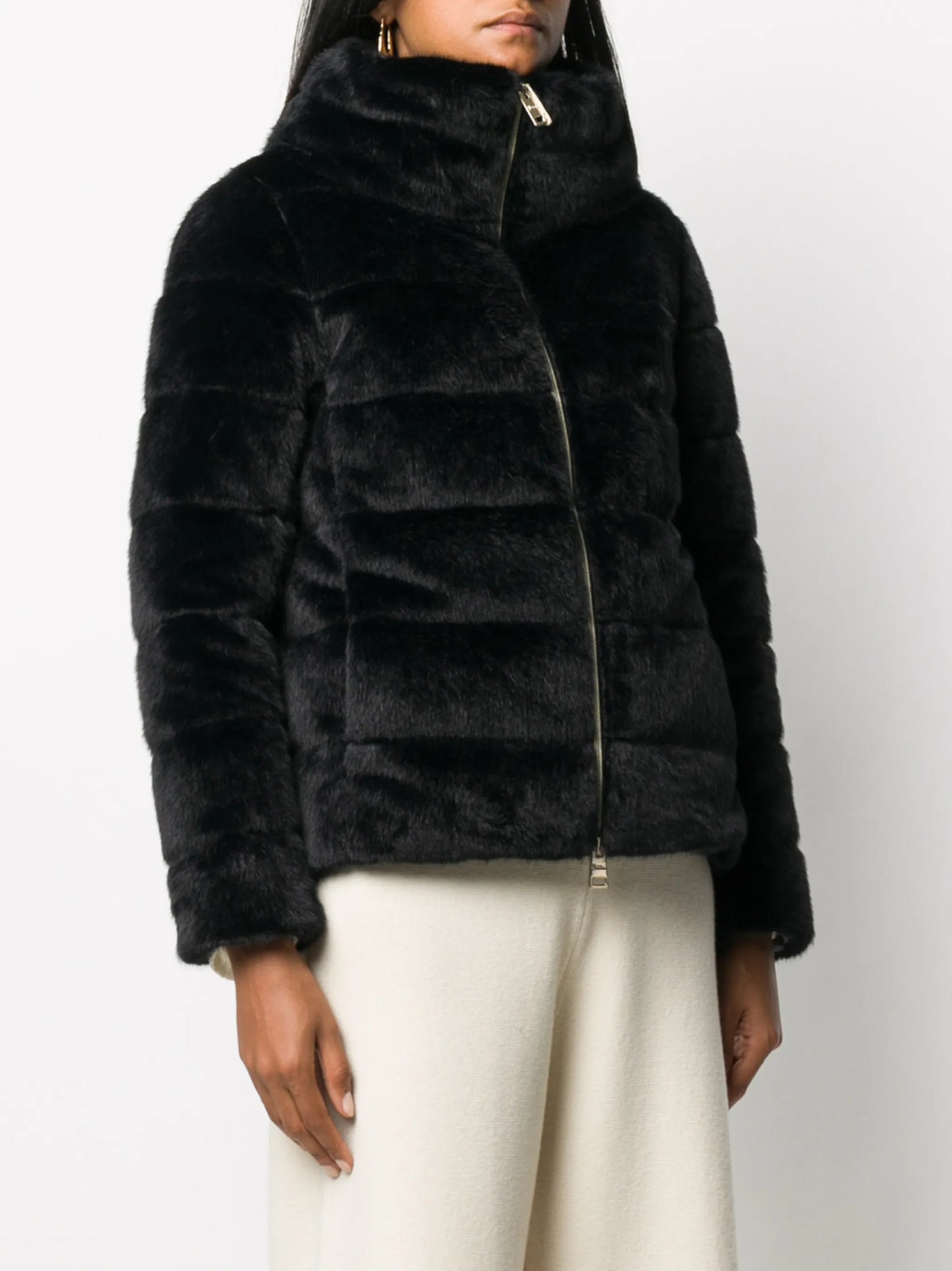 faux-fur padded jacket