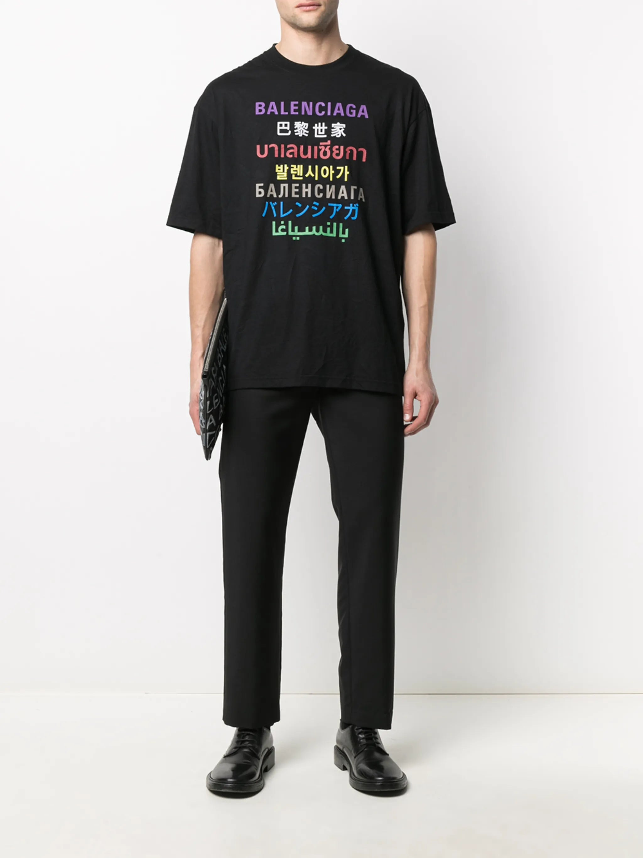 translation logo print T-shirt