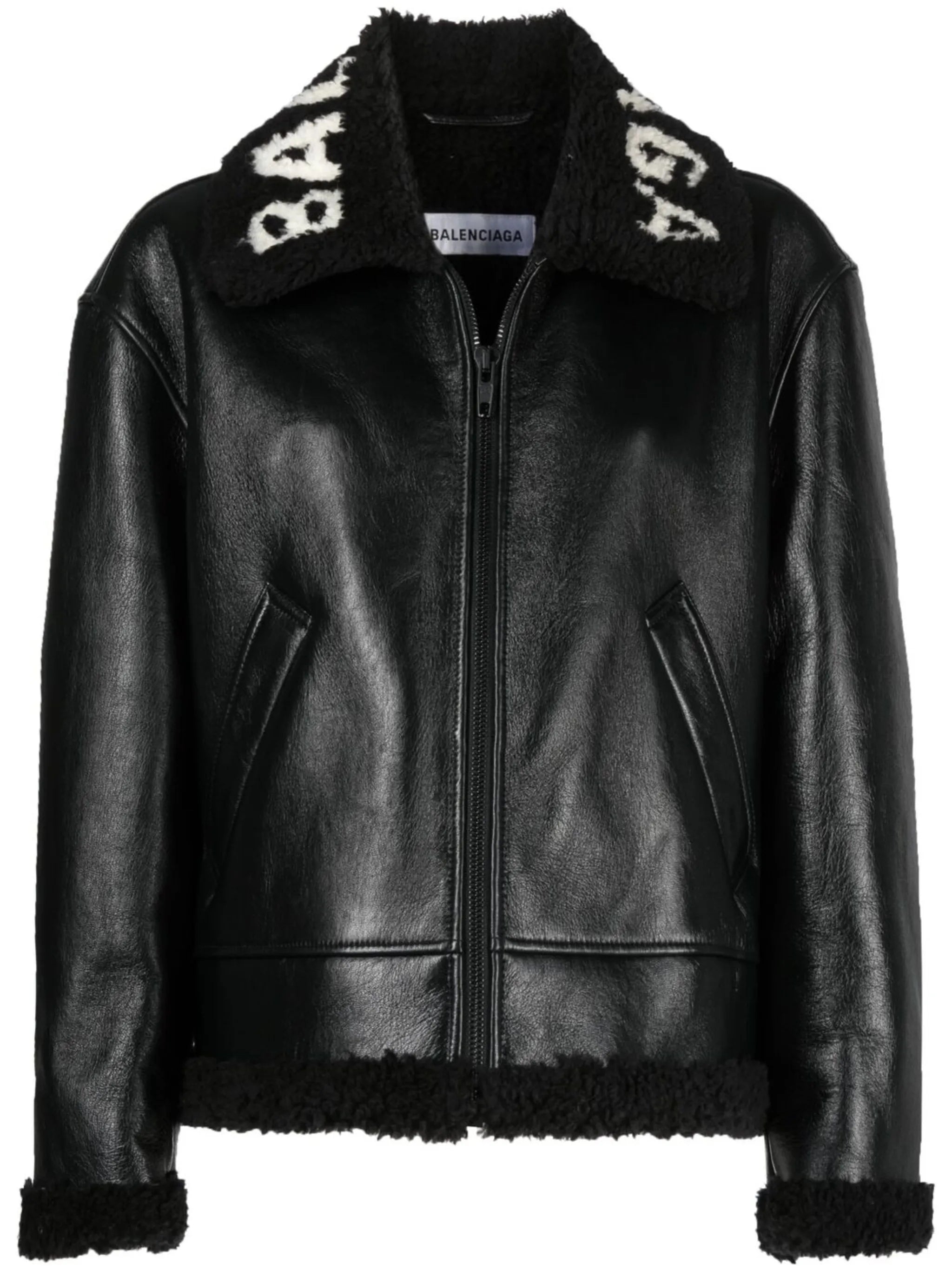 Cocoon shearling jacket