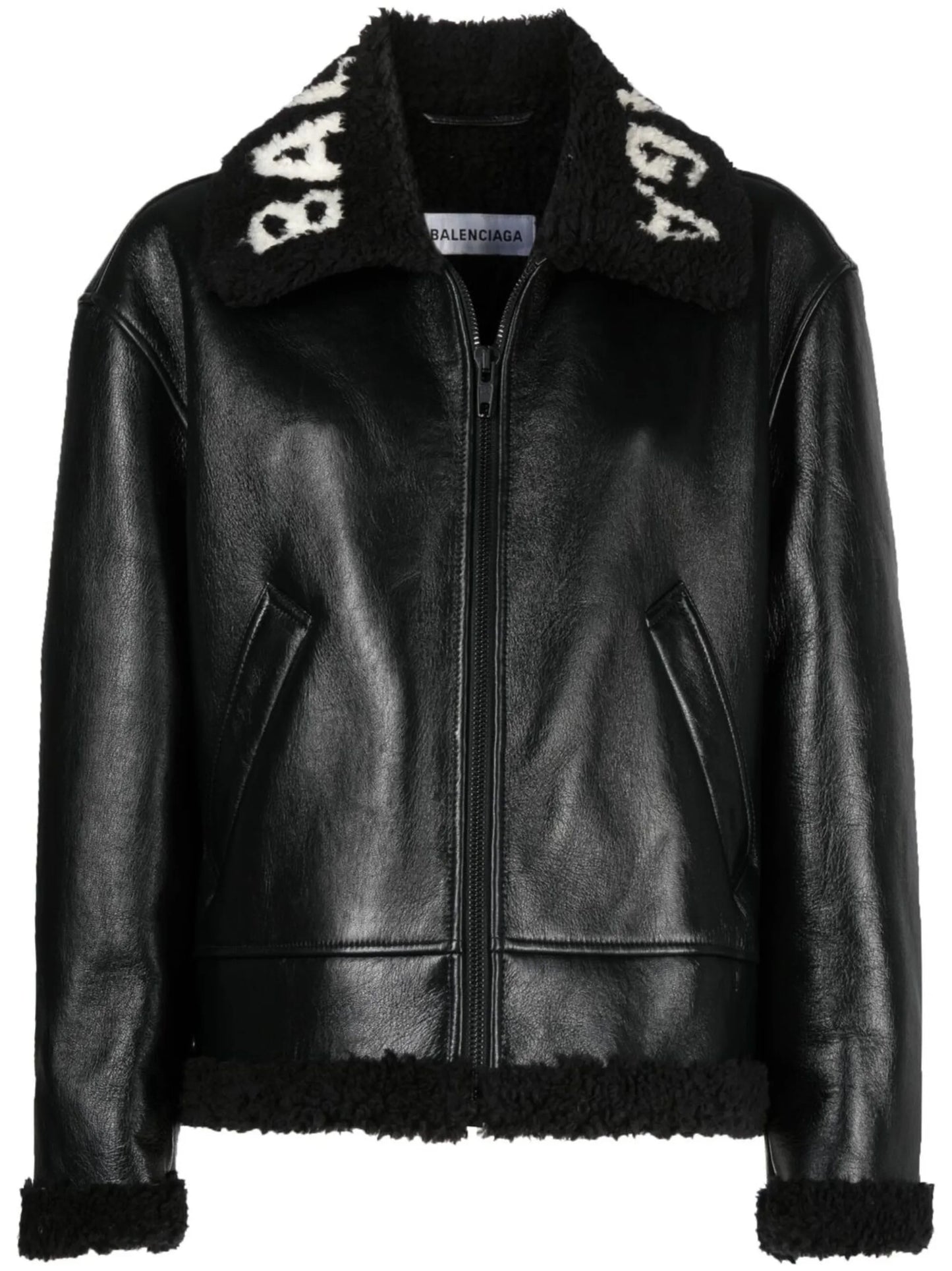 Cocoon shearling jacket